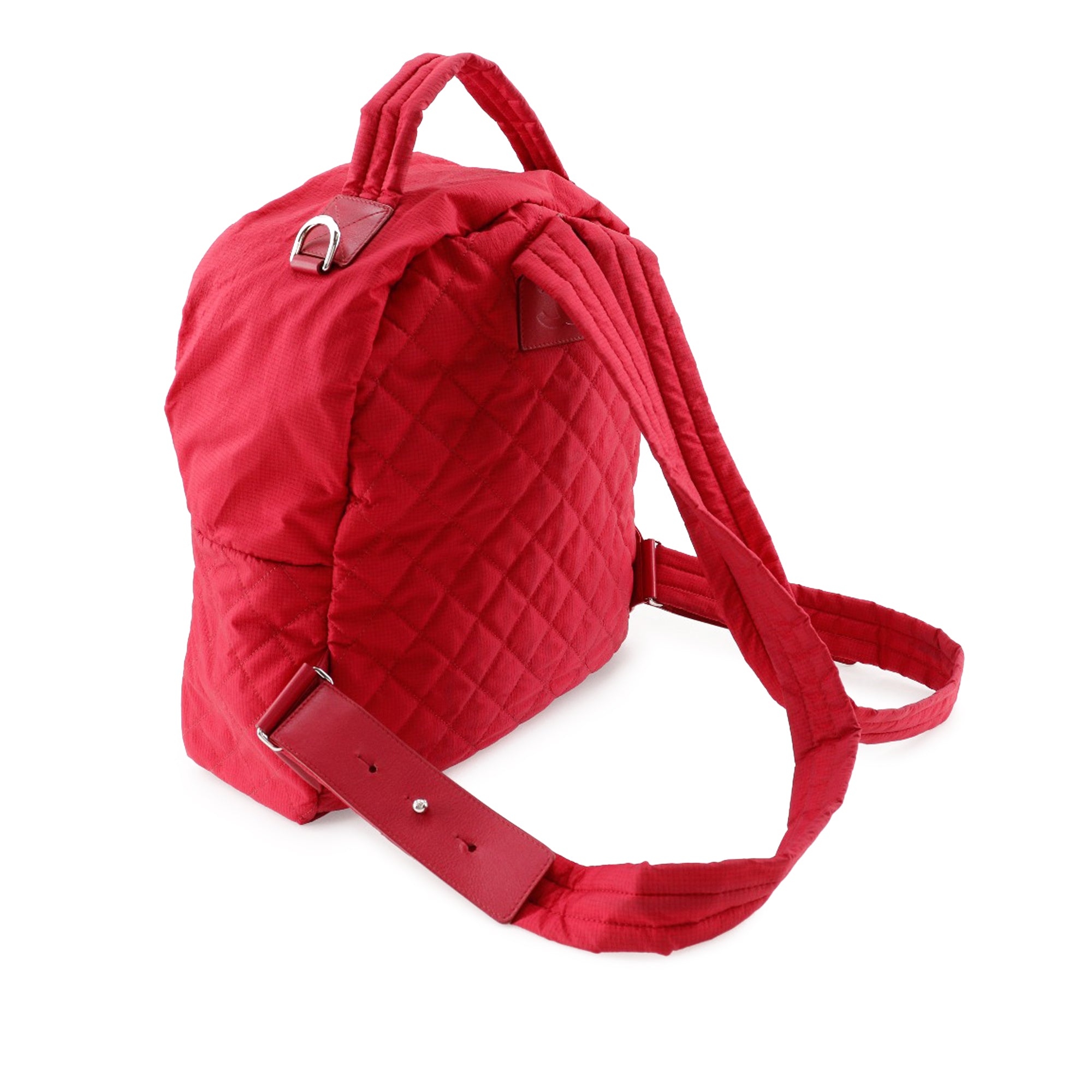 Chanel Quilted Nylon Coco Mark Backpack - image 2