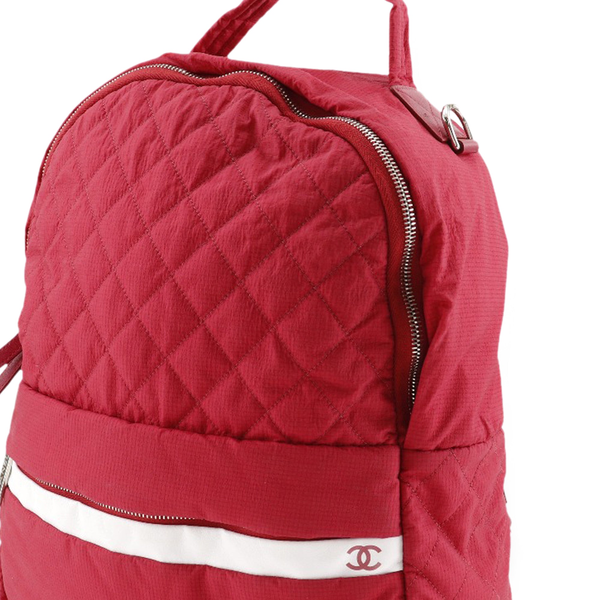 Chanel Quilted Nylon Coco Mark Backpack - image 5