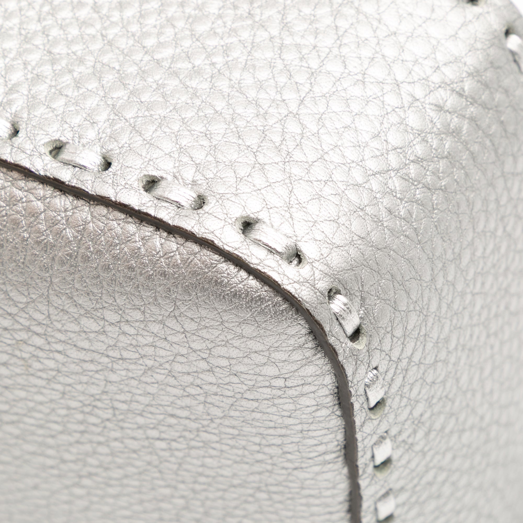 Fendi Leather Selleria Baguette Satchel - image 10