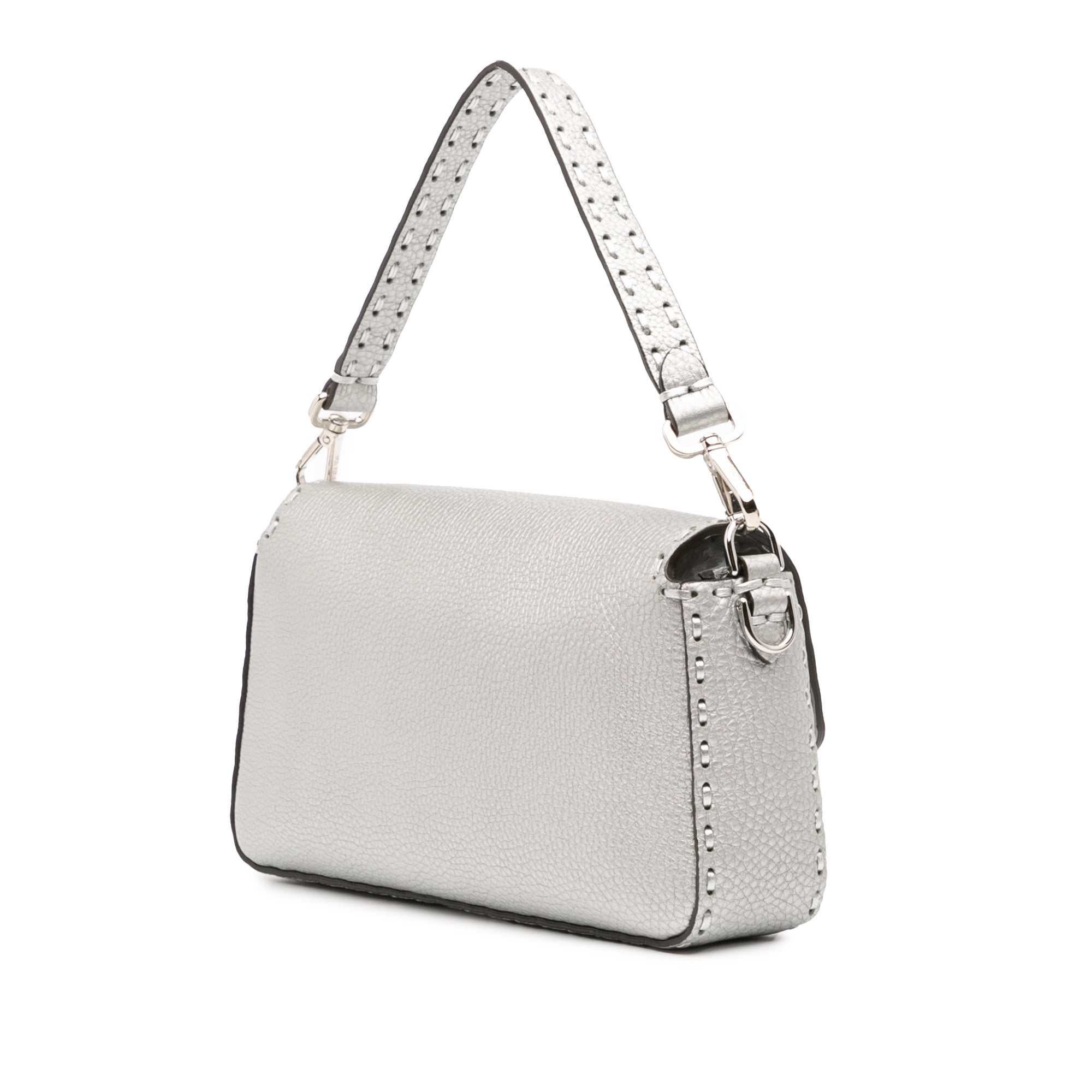 Fendi Leather Selleria Baguette Satchel - image 2