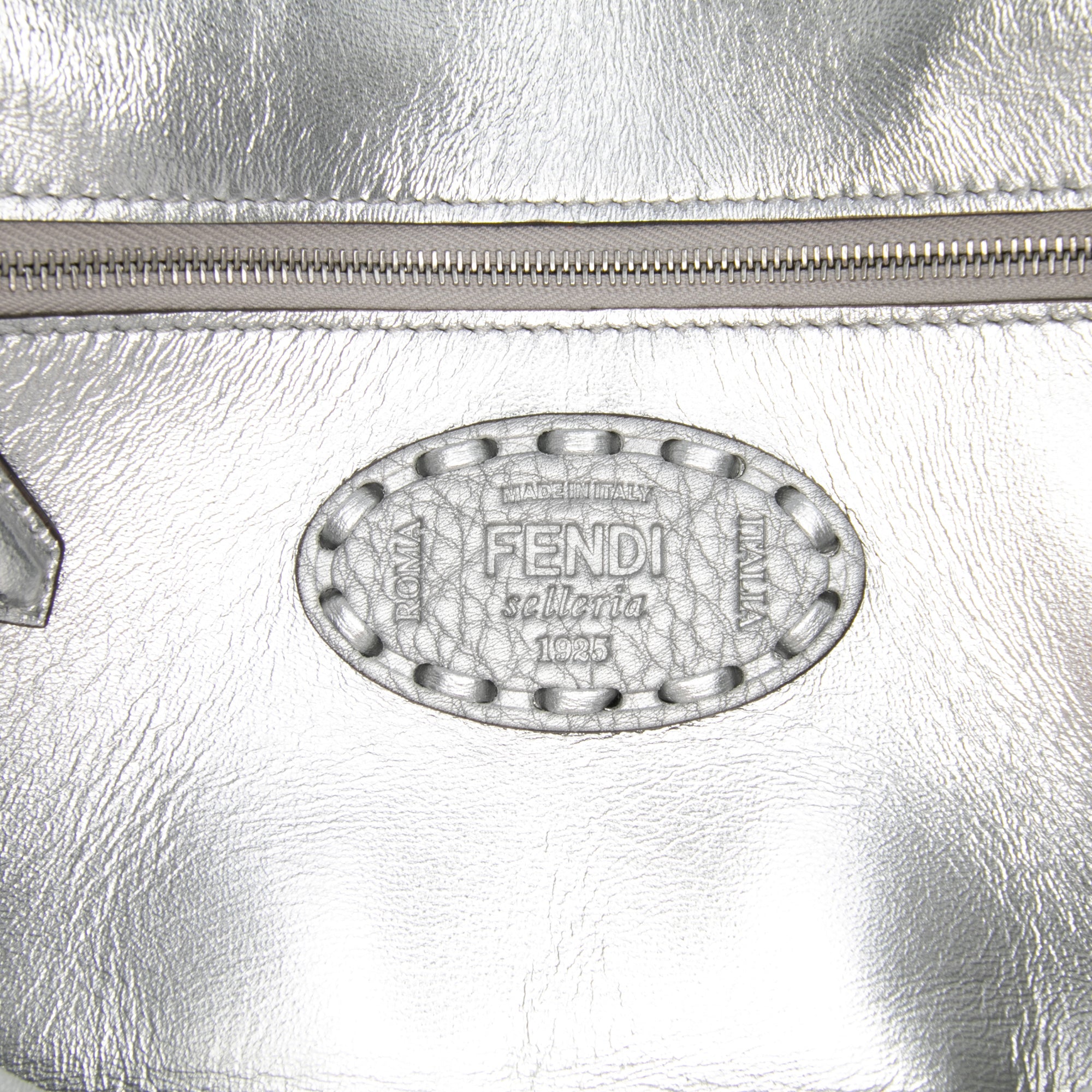 Fendi Leather Selleria Baguette Satchel - image 5