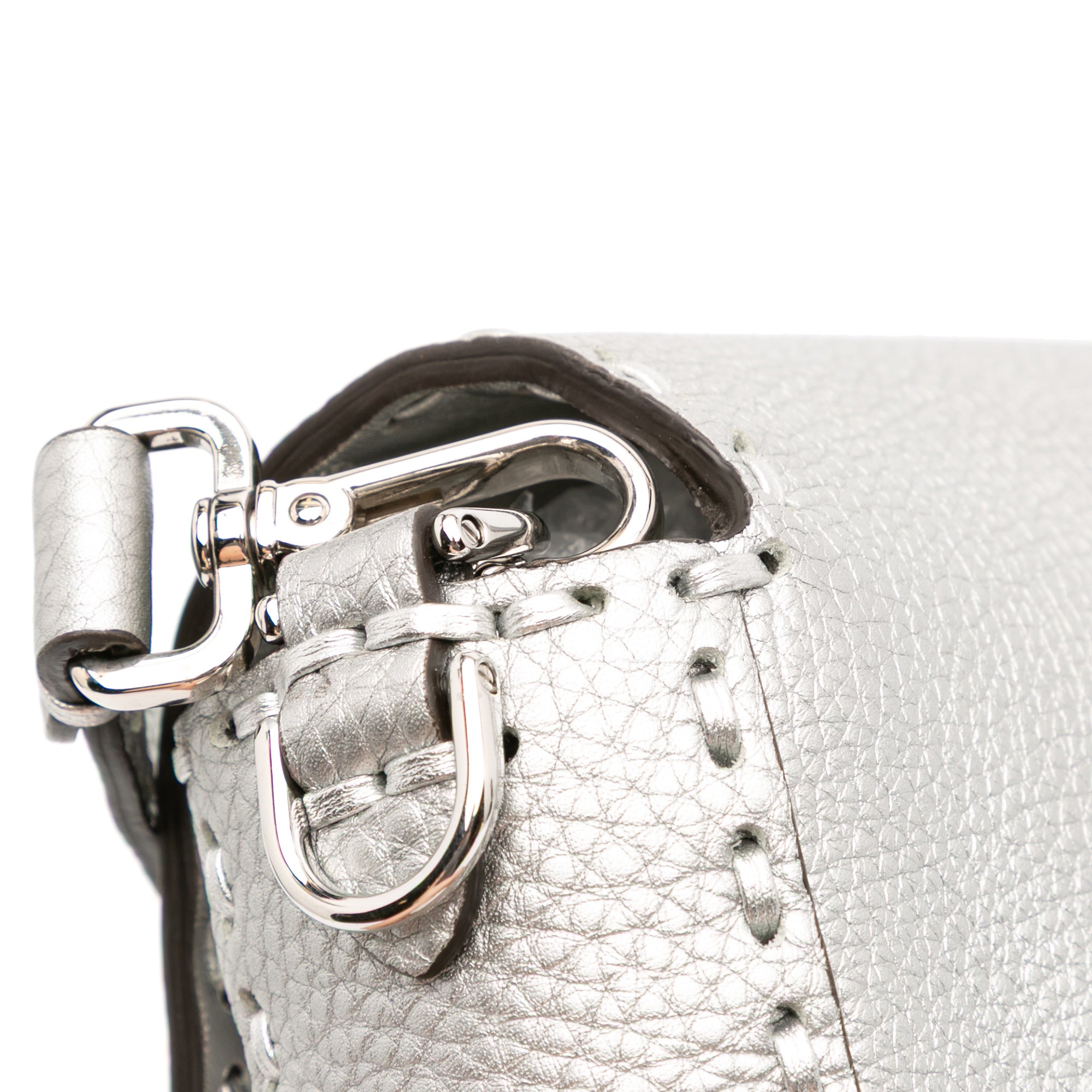 Fendi Leather Selleria Baguette Satchel - image 9