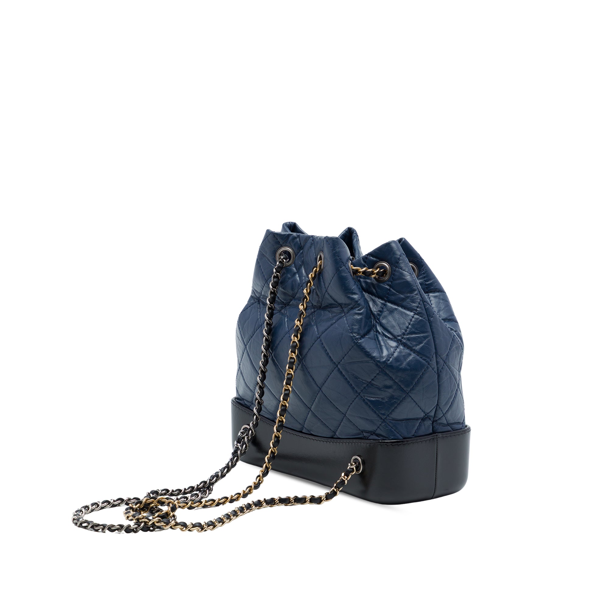 Chanel Small Bicolor Quilted Aged Calfskin Gabrielle Backpack - image 2