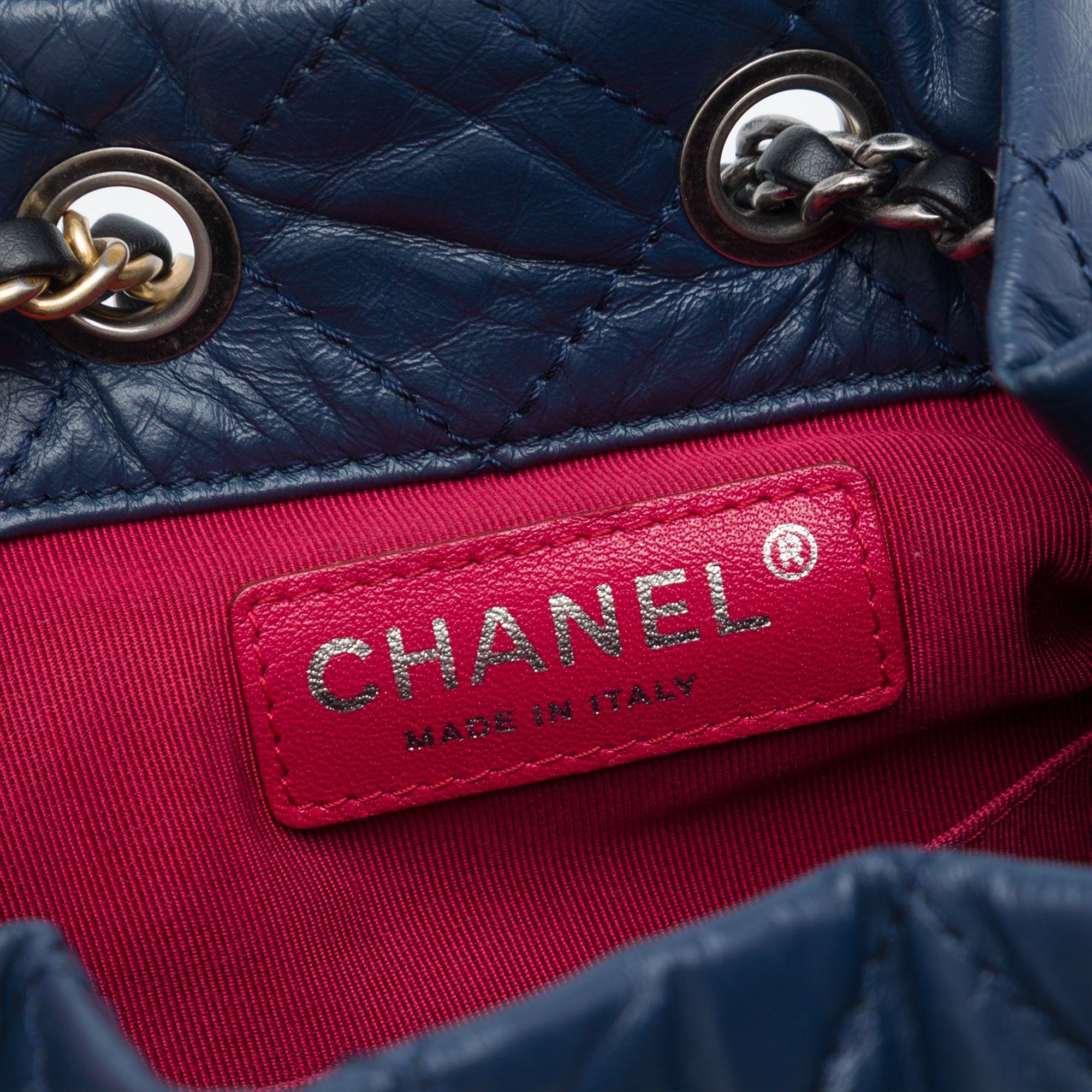 Chanel Small Bicolor Quilted Aged Calfskin Gabrielle Backpack - image 5