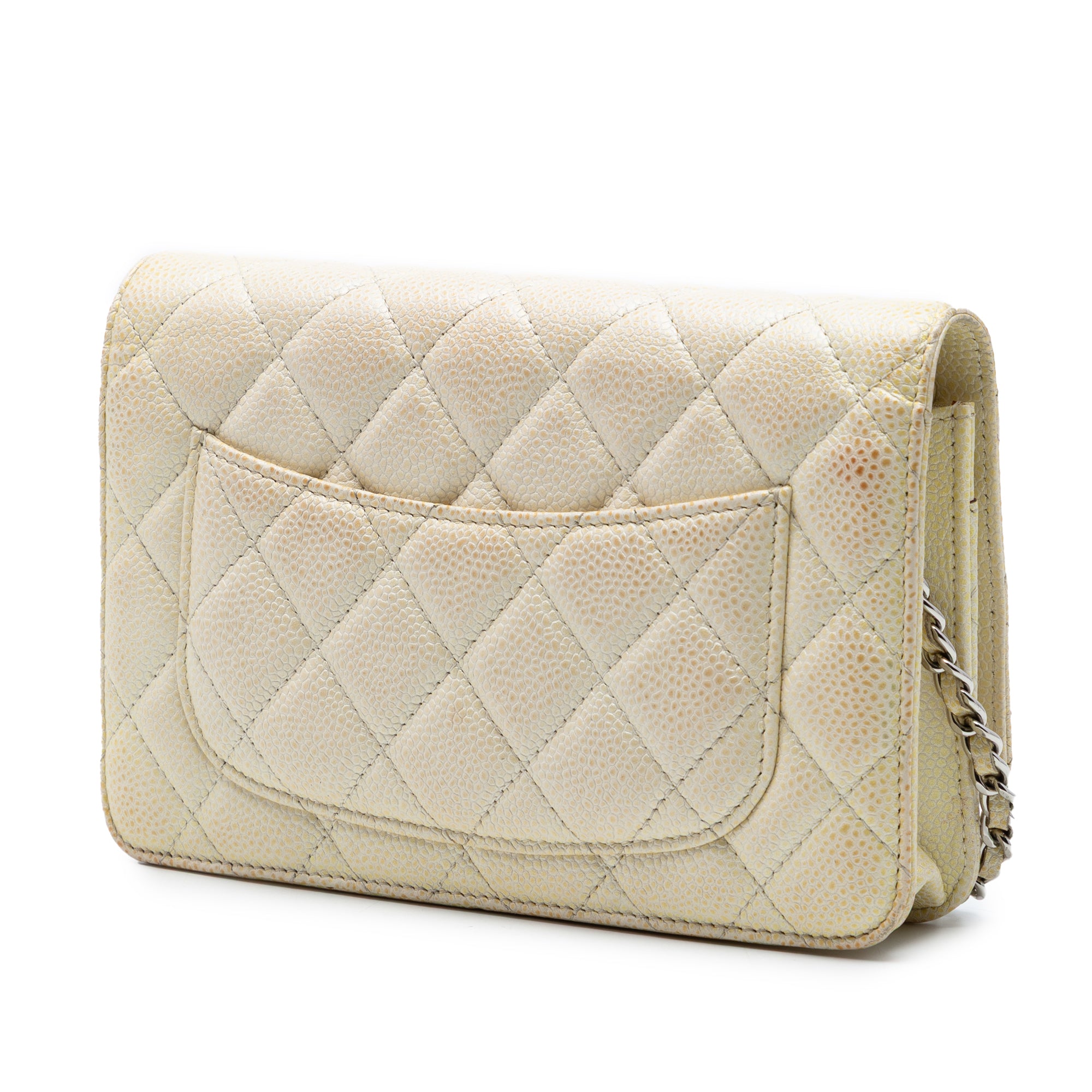 Chanel CC Quilted Caviar Wallet on Chain - image 2