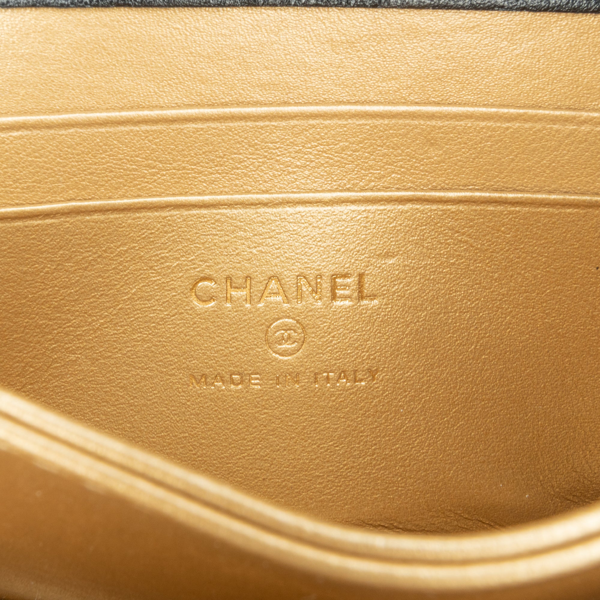 Chanel Quilted Calfskin Strass Card Holder On Chain - image 5