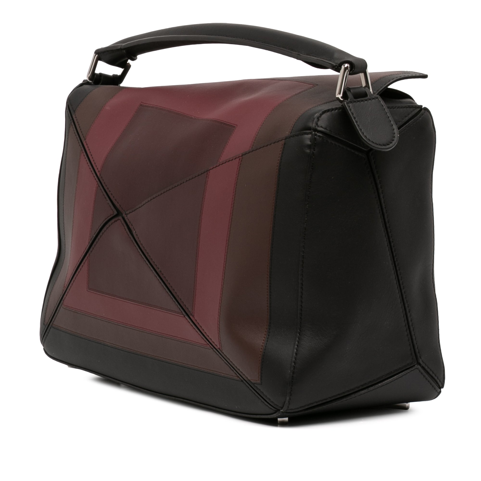 LOEWE Limited Edition Josef Albers Large Calfskin Geometric Puzzle Satchel - image 2