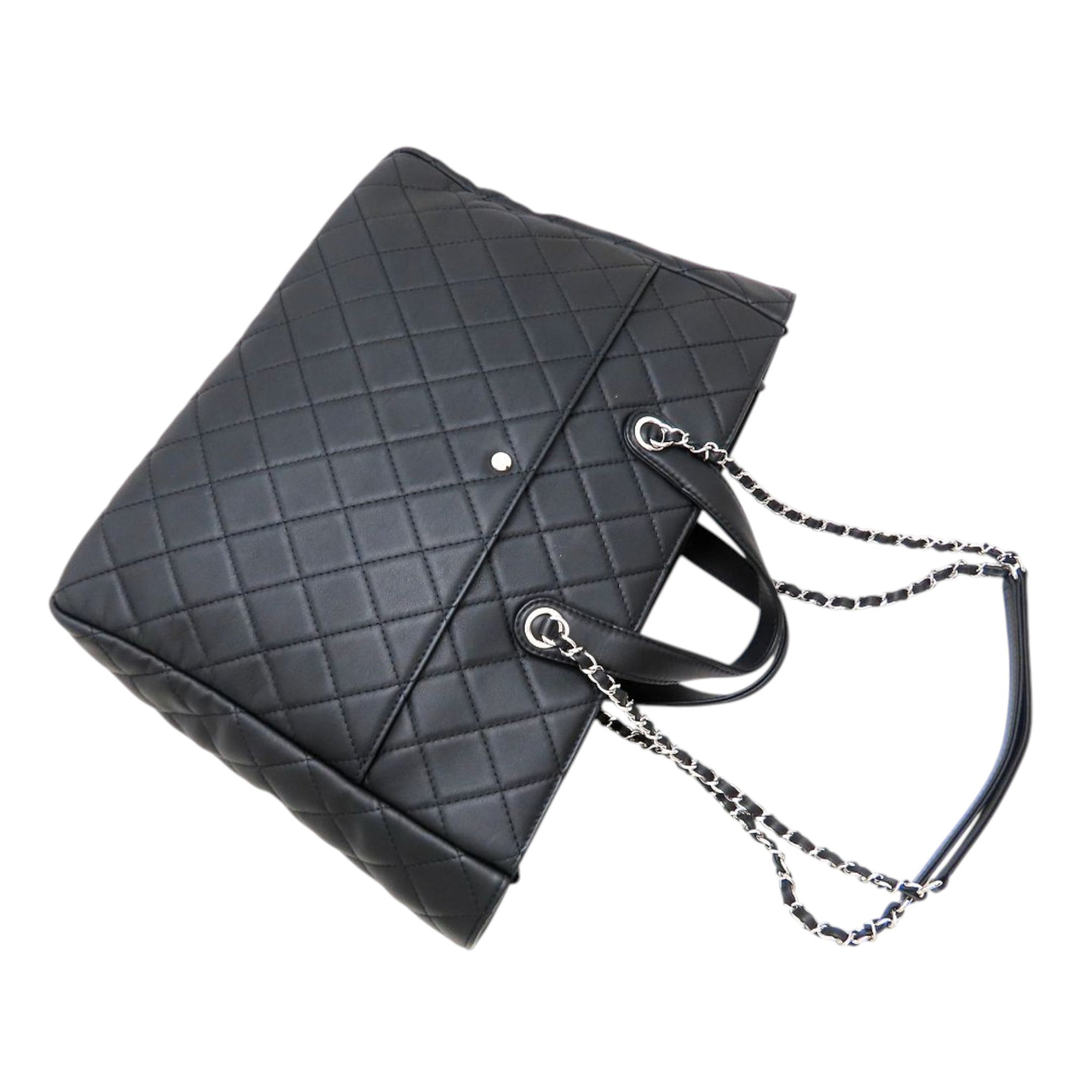 Chanel CC Quilted Calfskin Ultra Pocket Shopping Tote - image 2
