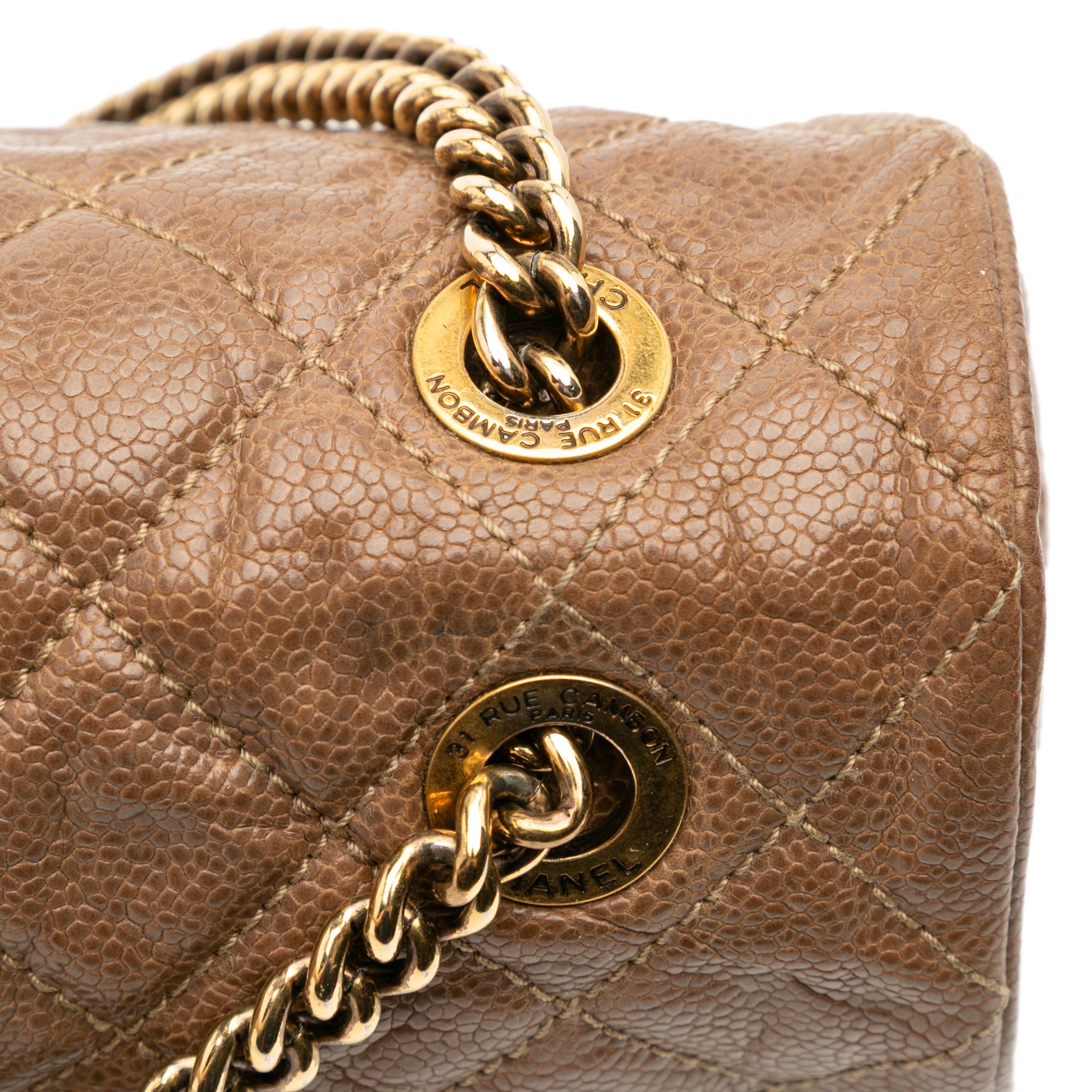 Chanel Large Quilted Caviar Shiva Flap - image 10