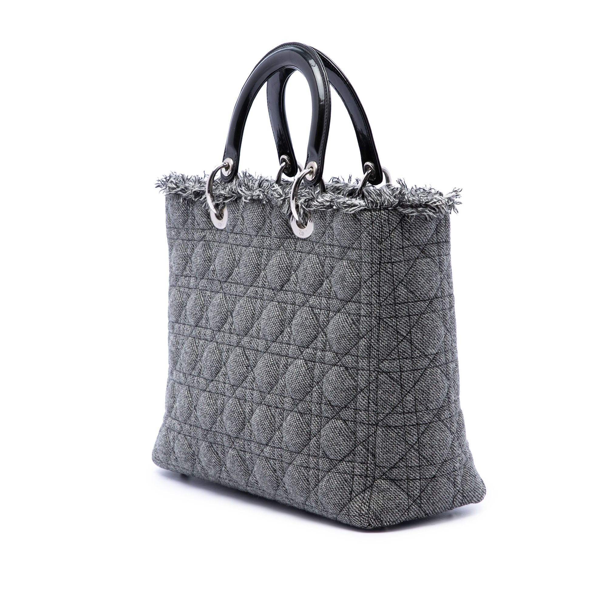 Dior Large Tweed Cannage Lady Dior - image 2