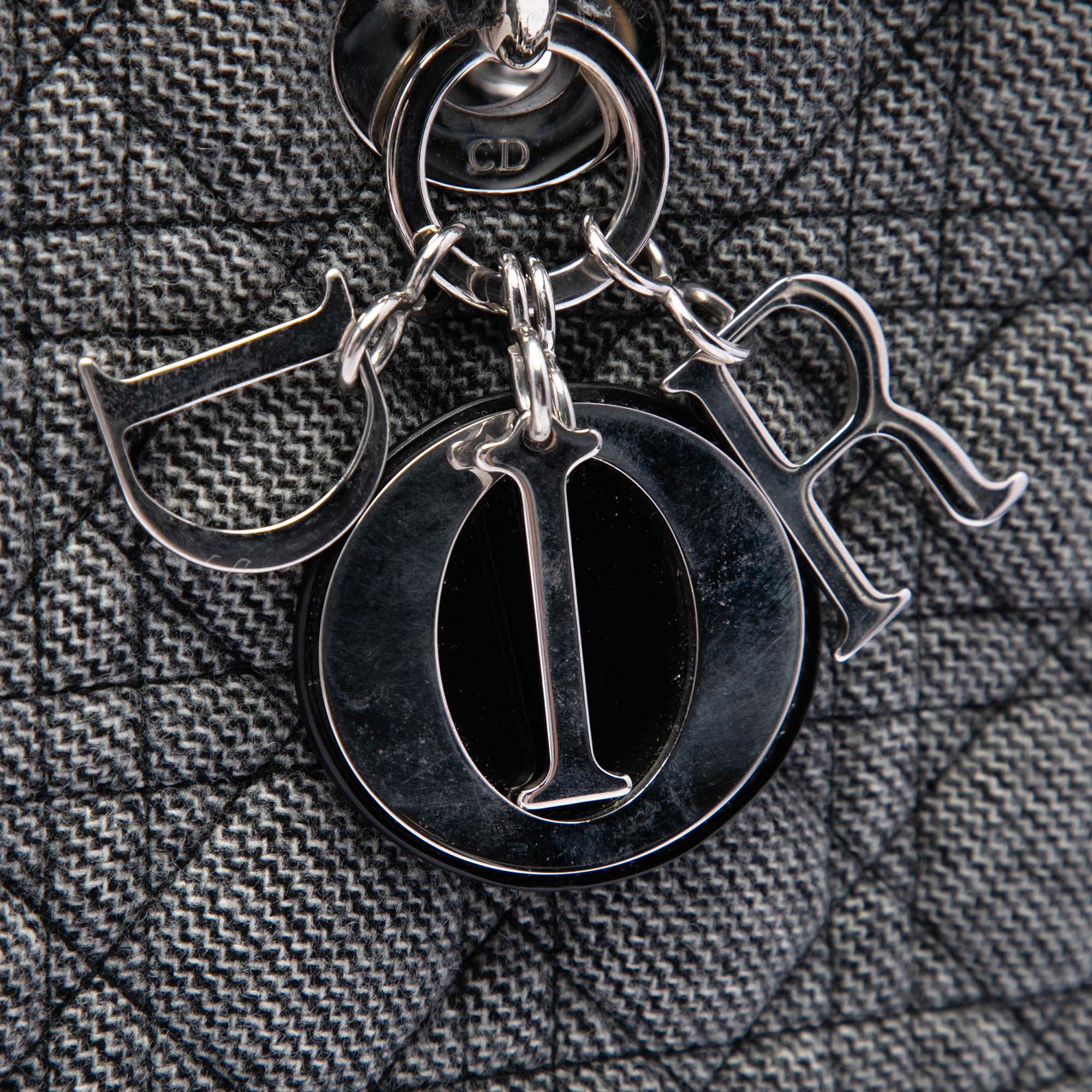 Dior Large Tweed Cannage Lady Dior - image 5