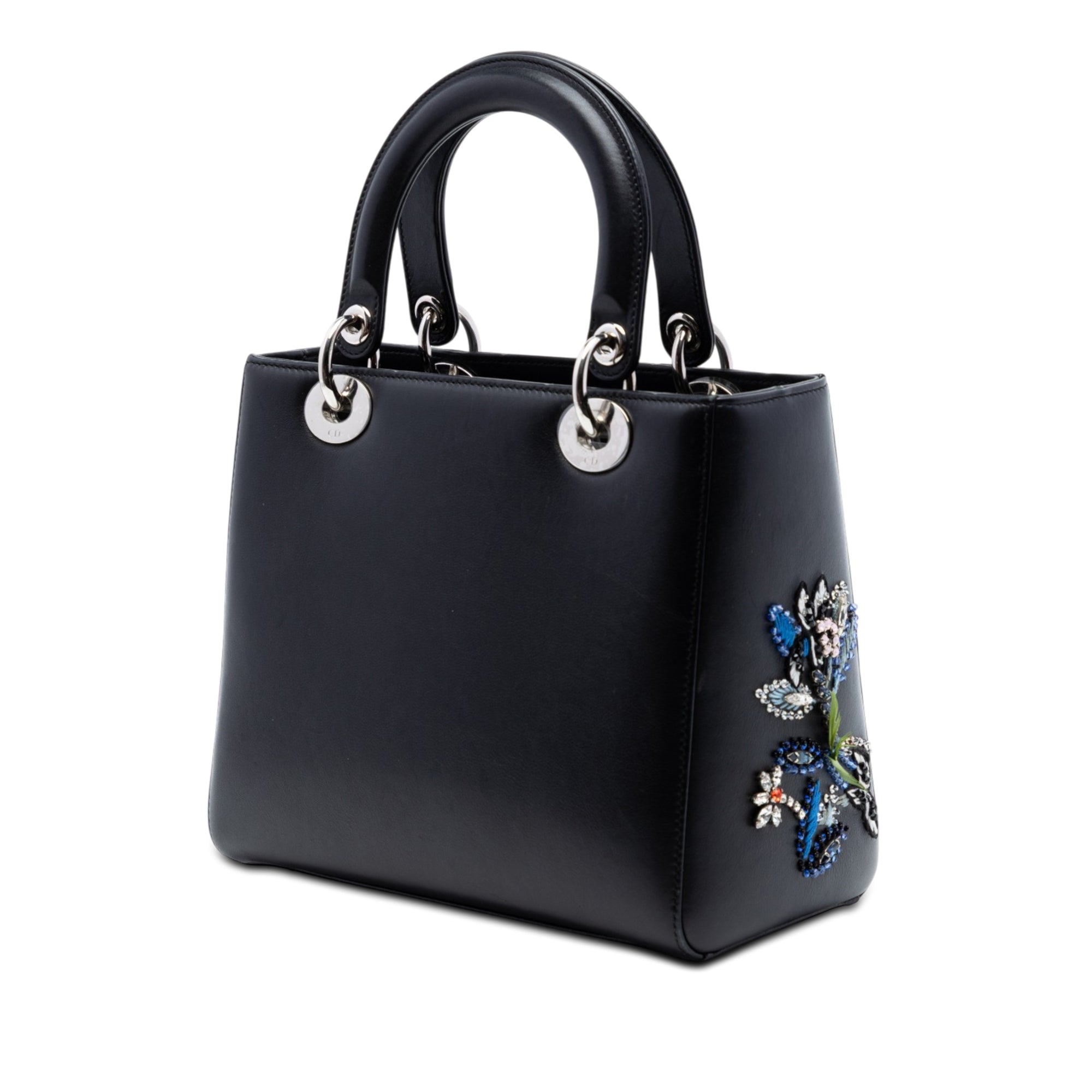 Dior Limited Edition Medium Smooth Calfskin Embroidered Beaded Floral Lady Dior - image 2