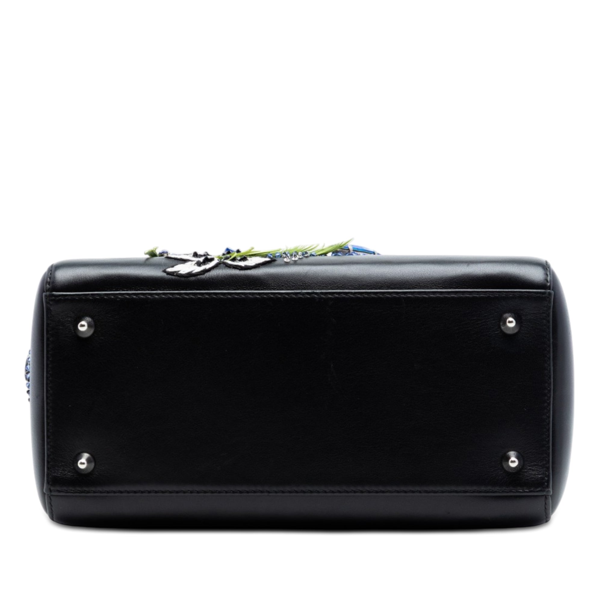 Dior Limited Edition Medium Smooth Calfskin Embroidered Beaded Floral Lady Dior - image 3