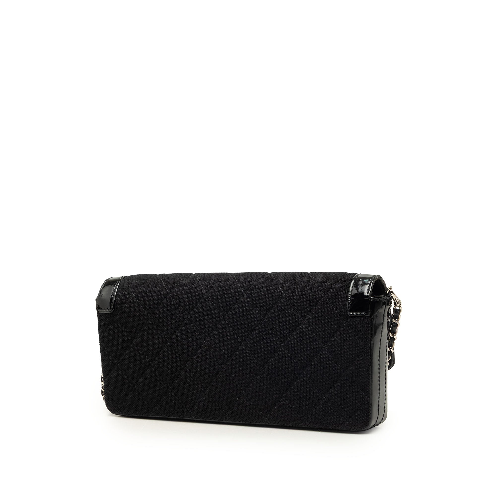 Chanel Quilted Jersey and Patent Trimmed Reissue 2.55 East West Flap - image 2