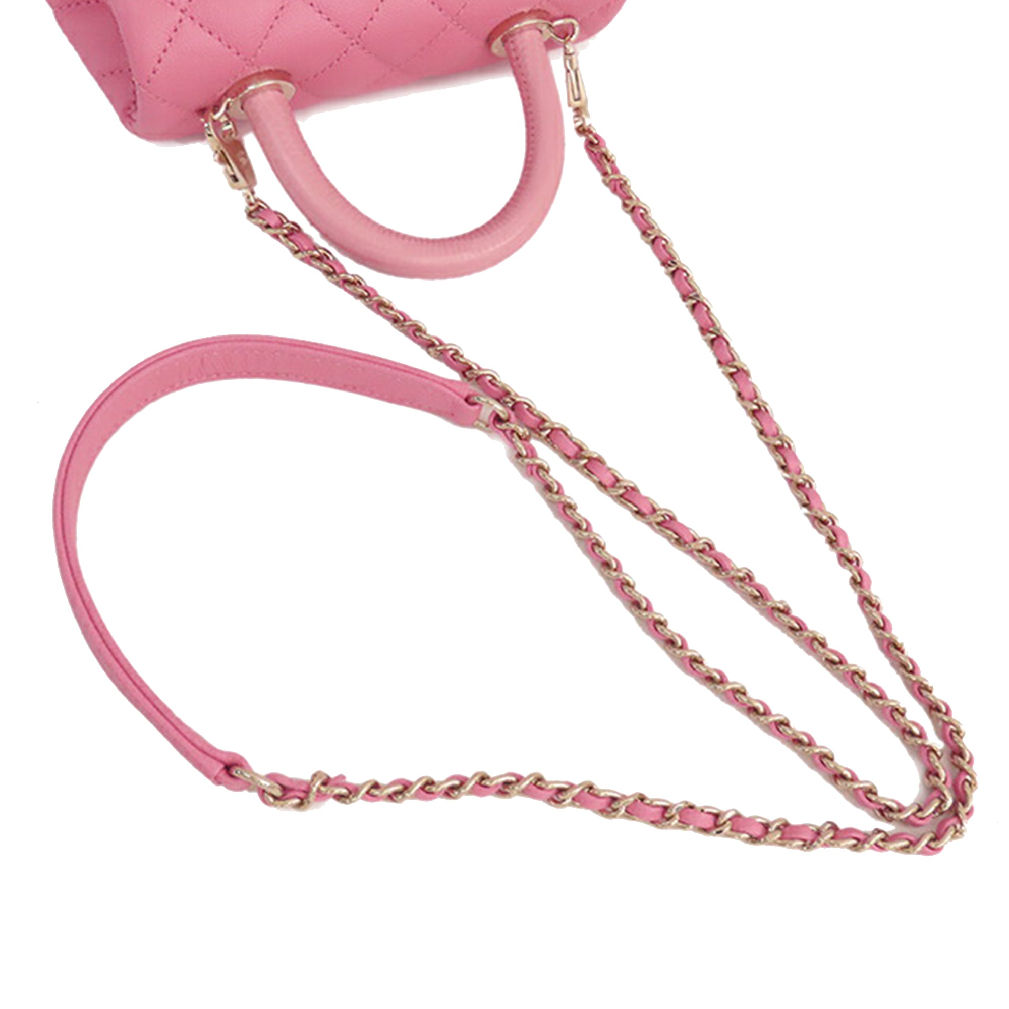 Chanel Extra Mini Quilted Caviar Coco Top Handle Bag - image 10