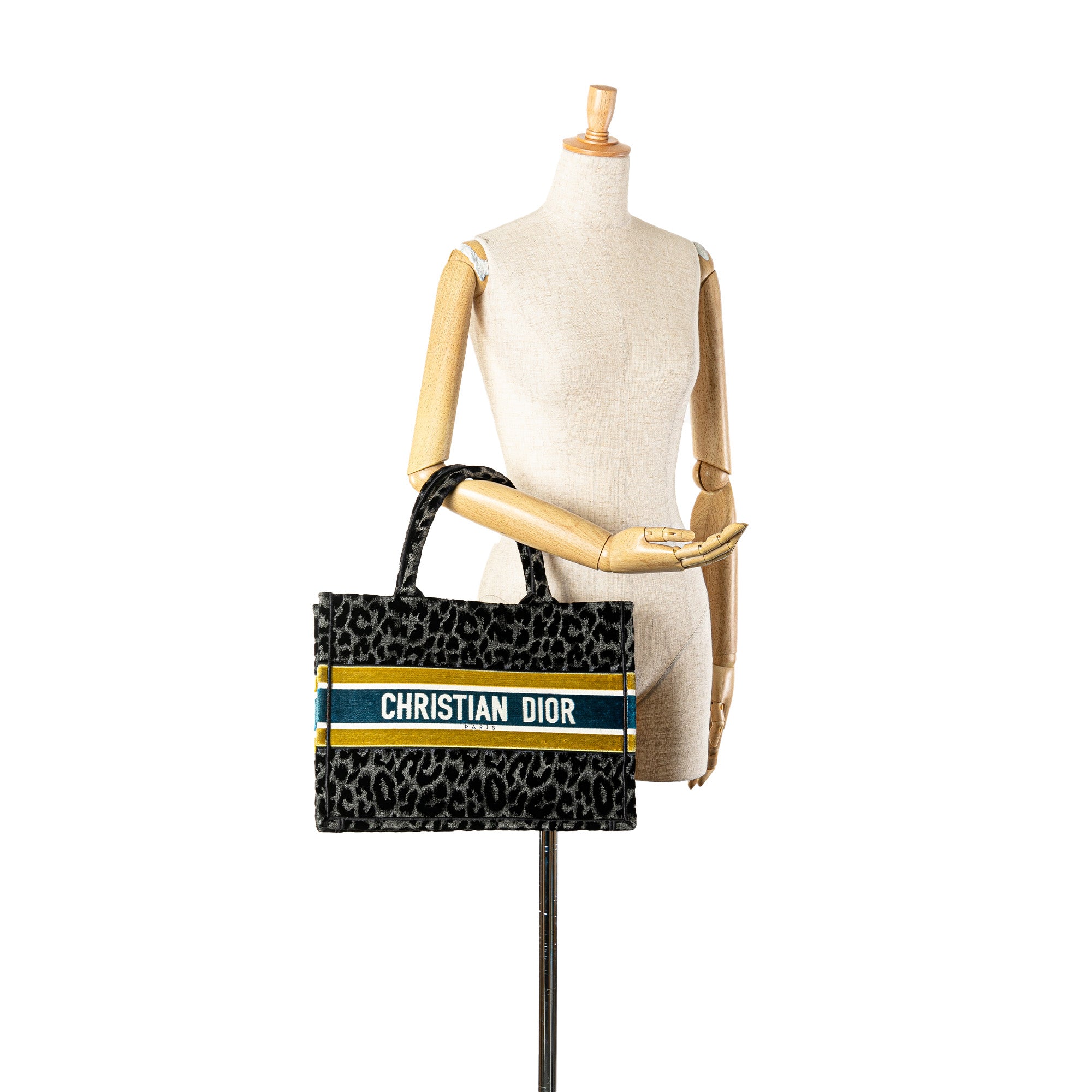 Dior Mizza Medium Embroidered Canvas Leopard Book Tote - image 7