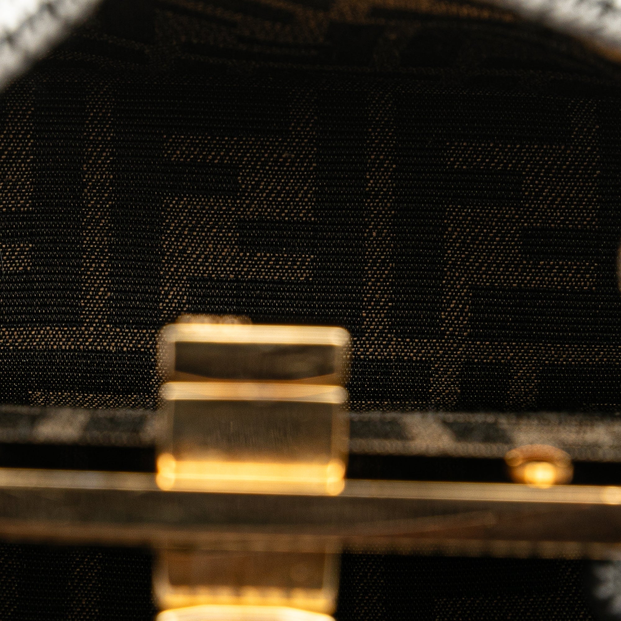Fendi Small Wool Peekaboo ISeeU Houndstooth Satchel - image 4