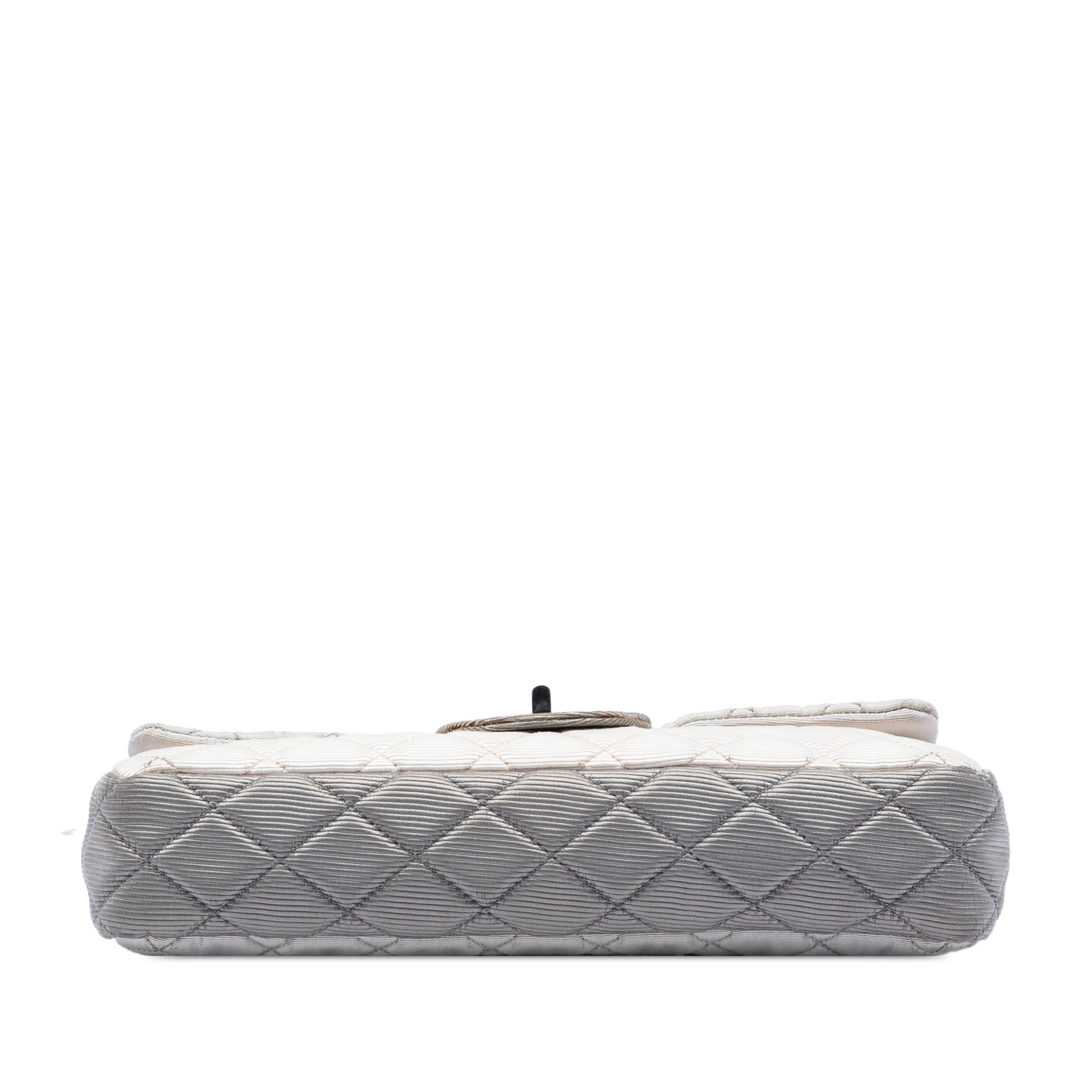 Chanel Small Tricolor Quilted Jersey Reissue 2.55 East West Flap - image 3