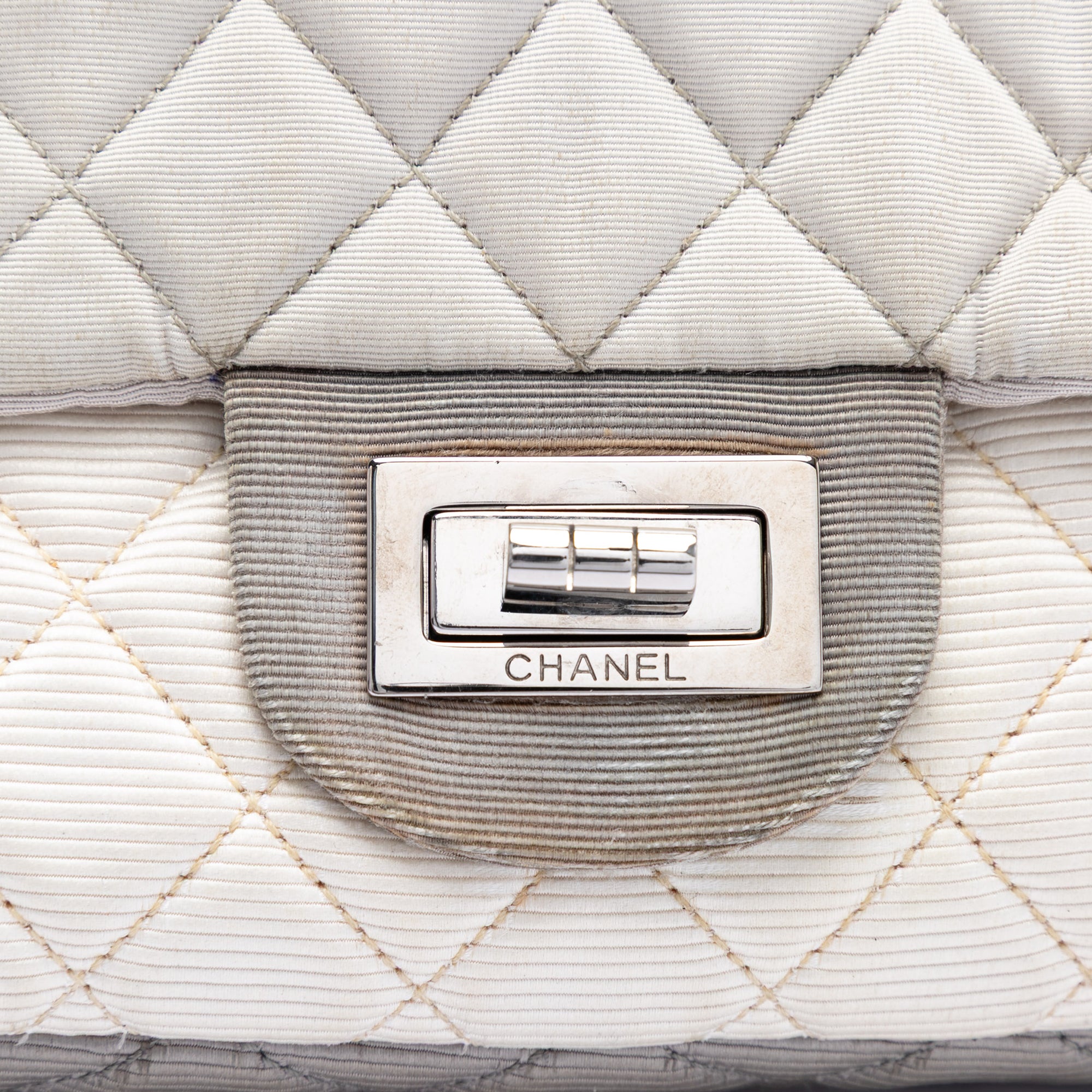 Chanel Small Tricolor Quilted Jersey Reissue 2.55 East West Flap - image 5