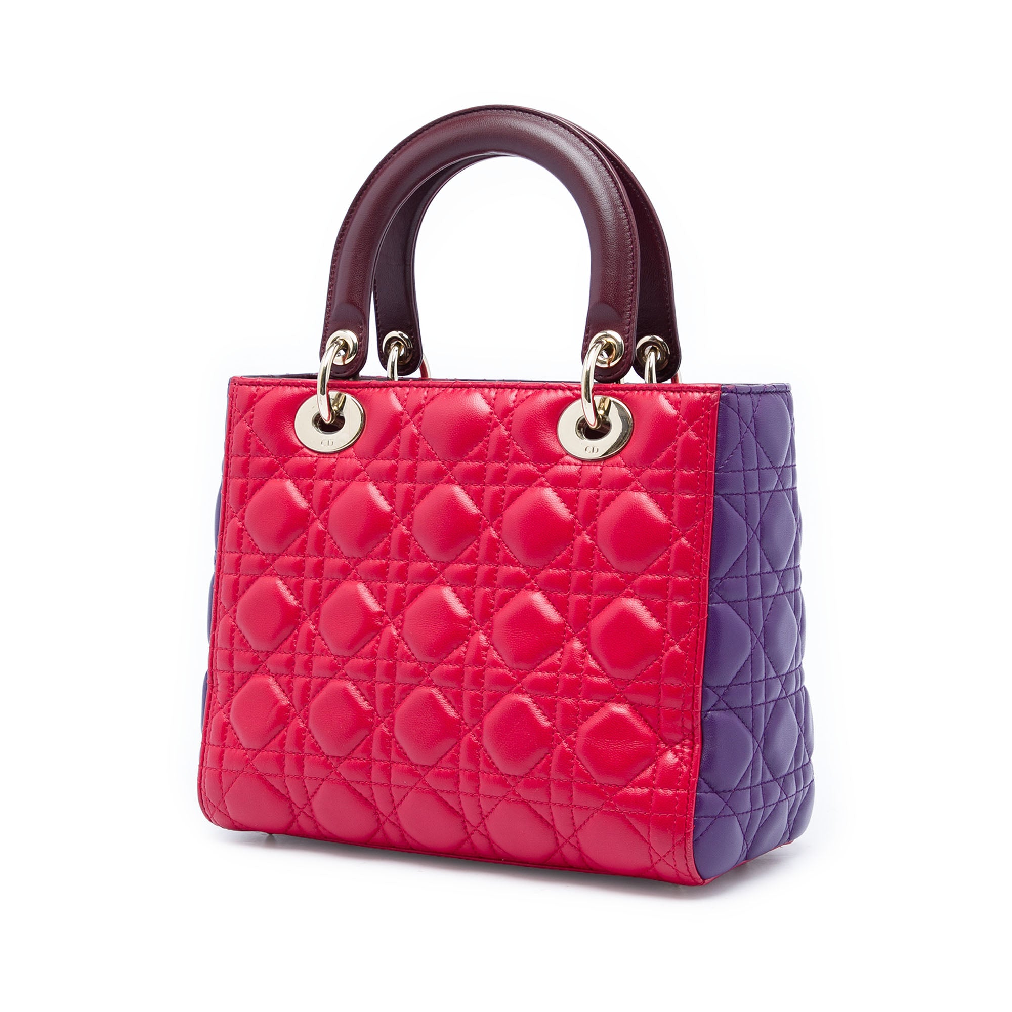 Dior Medium Tricolor Lambskin Cannage Lady Dior - image 2