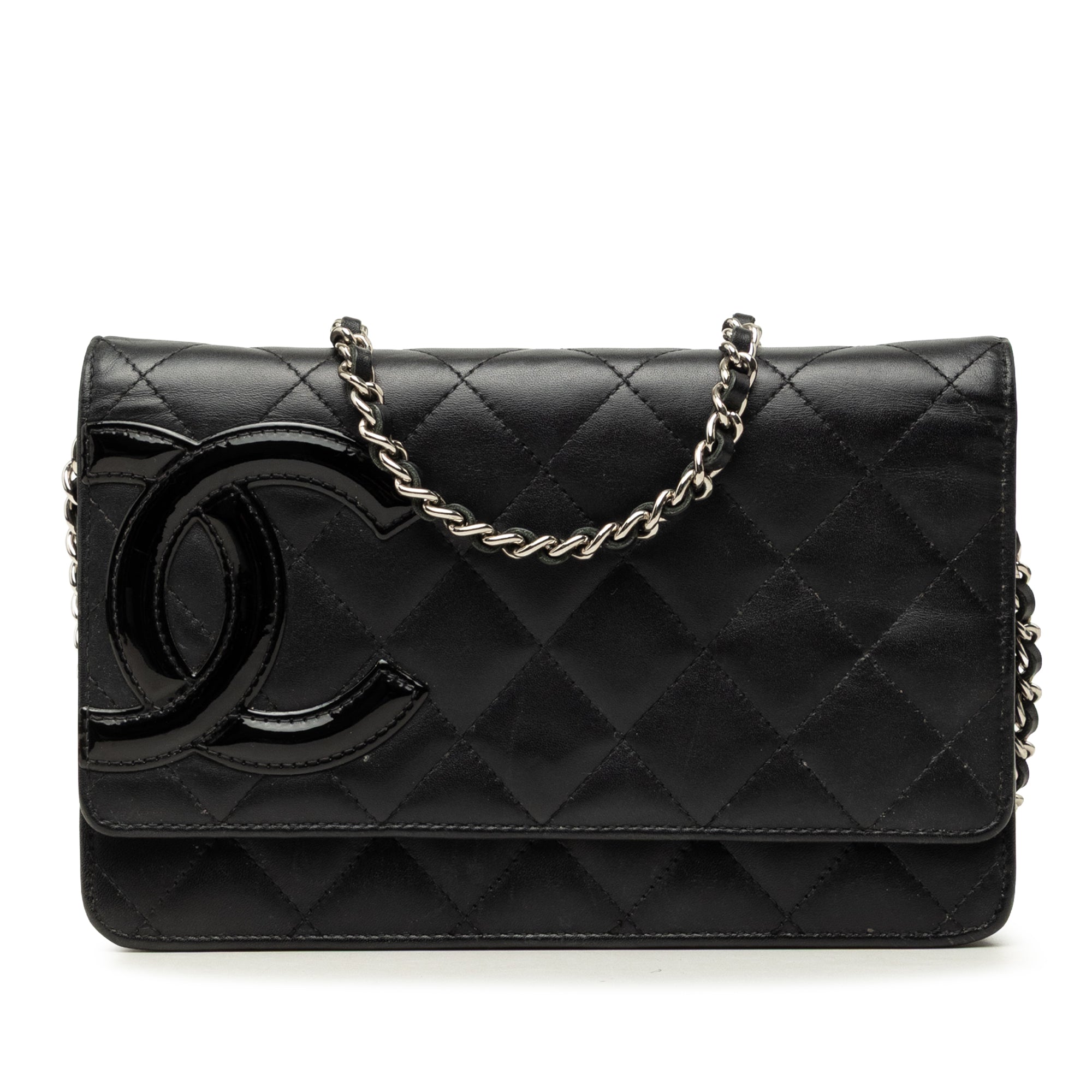 Chanel Quilted Lambskin Cambon Ligne Wallet On Chain - image 1