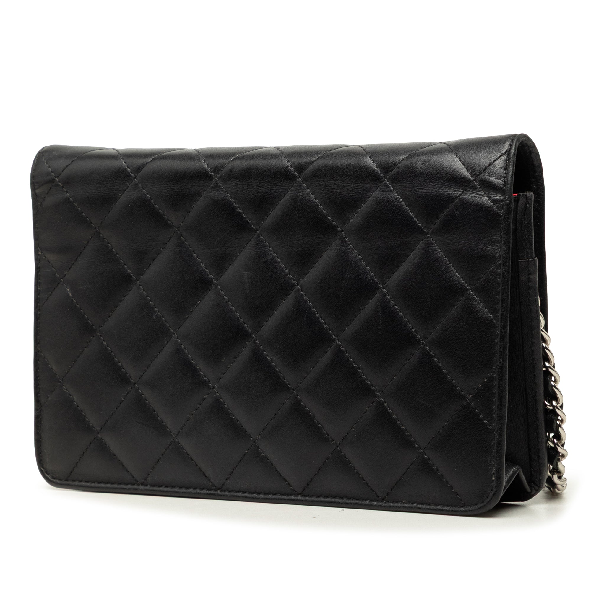 Chanel Quilted Lambskin Cambon Ligne Wallet On Chain - image 2