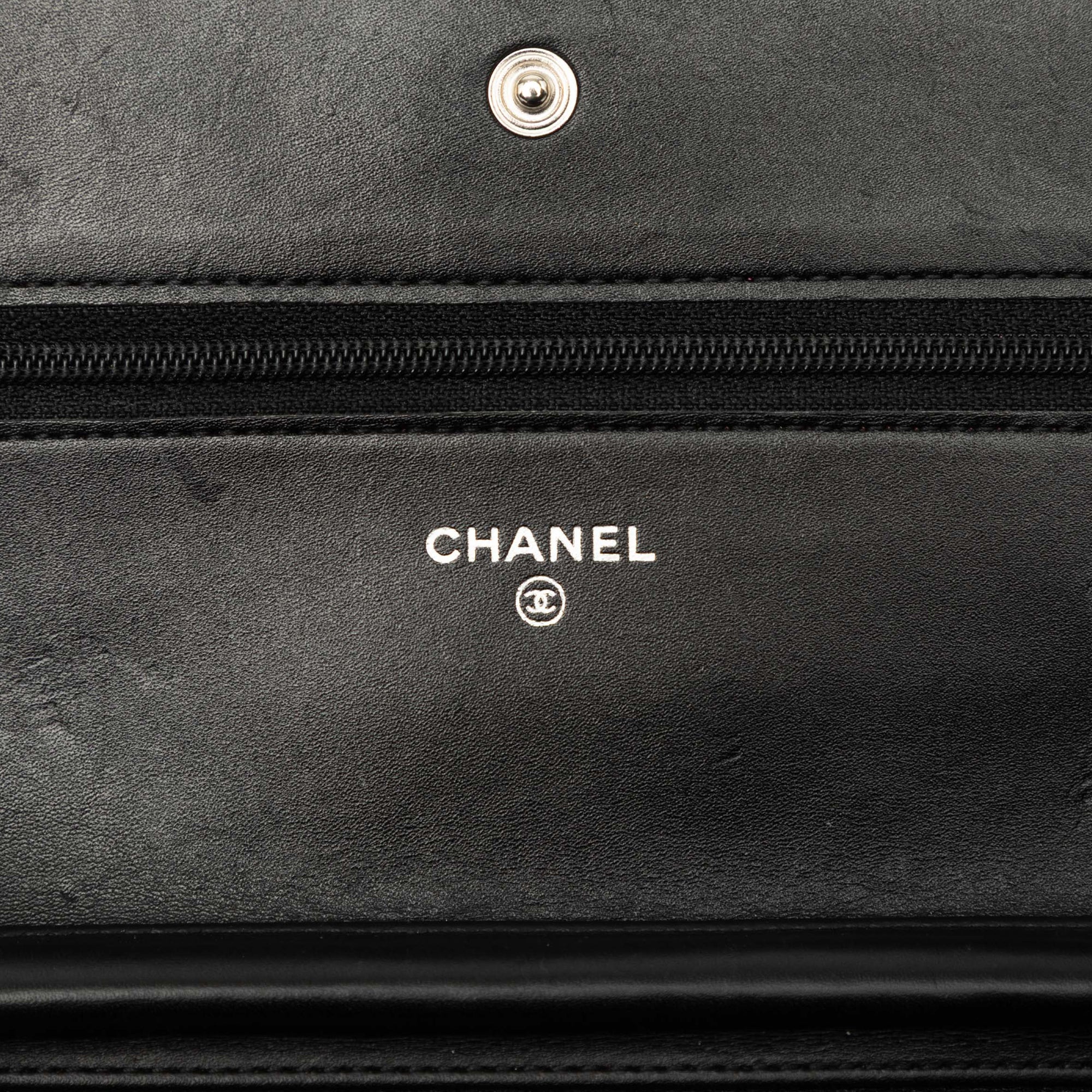 Chanel Quilted Lambskin Cambon Ligne Wallet On Chain - image 5