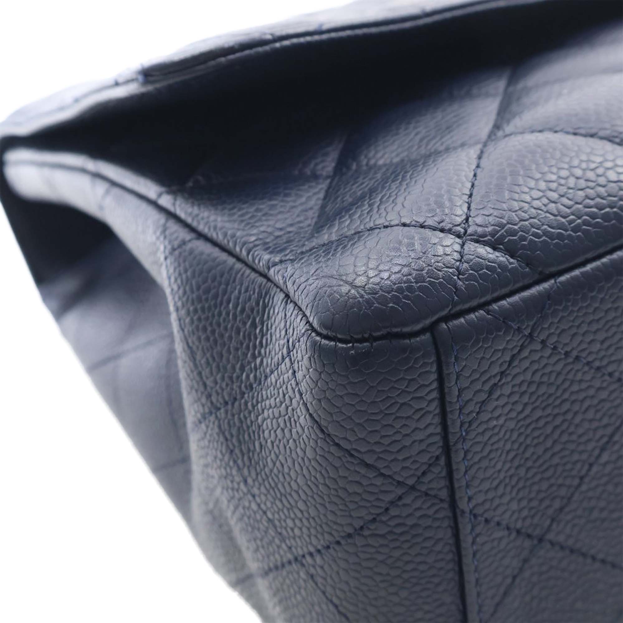 Chanel Maxi Classic Caviar Double Flap - image 12