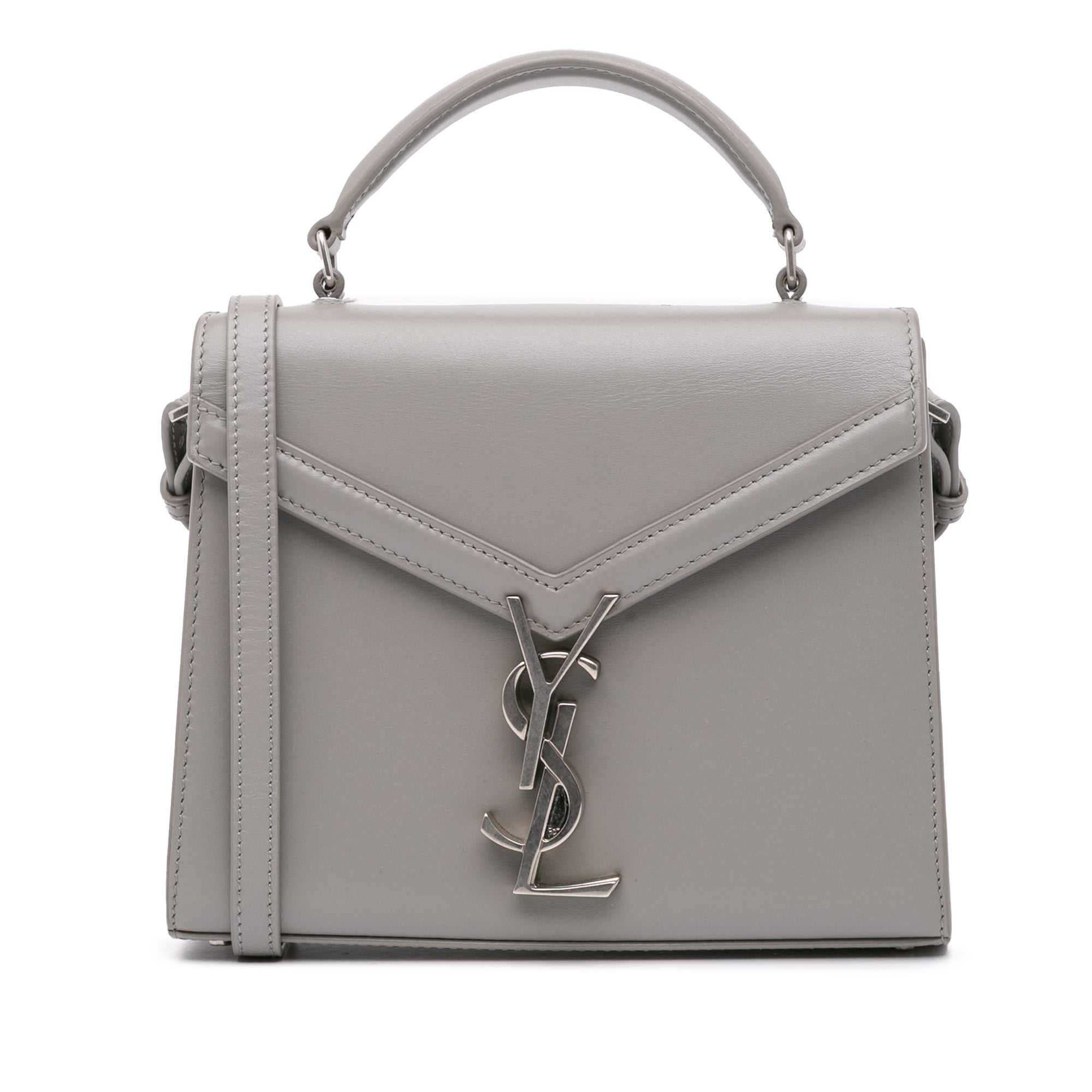 Saint Laurent Mini Leather Cassandra Top Handle Bag - image 1