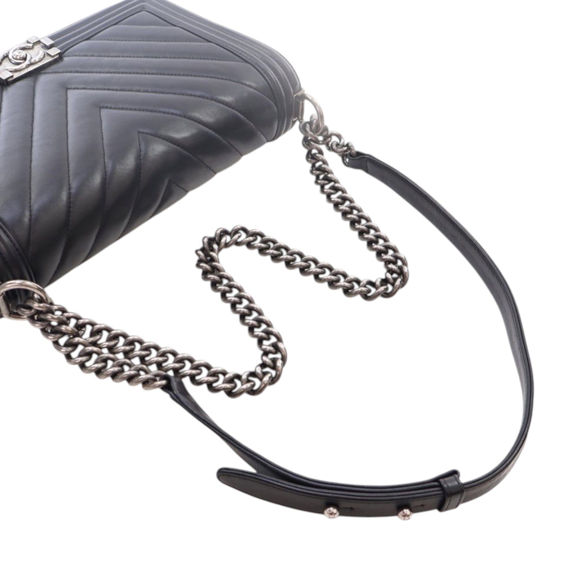 Chanel Medium Chevron Lambskin Boy Flap - image 12