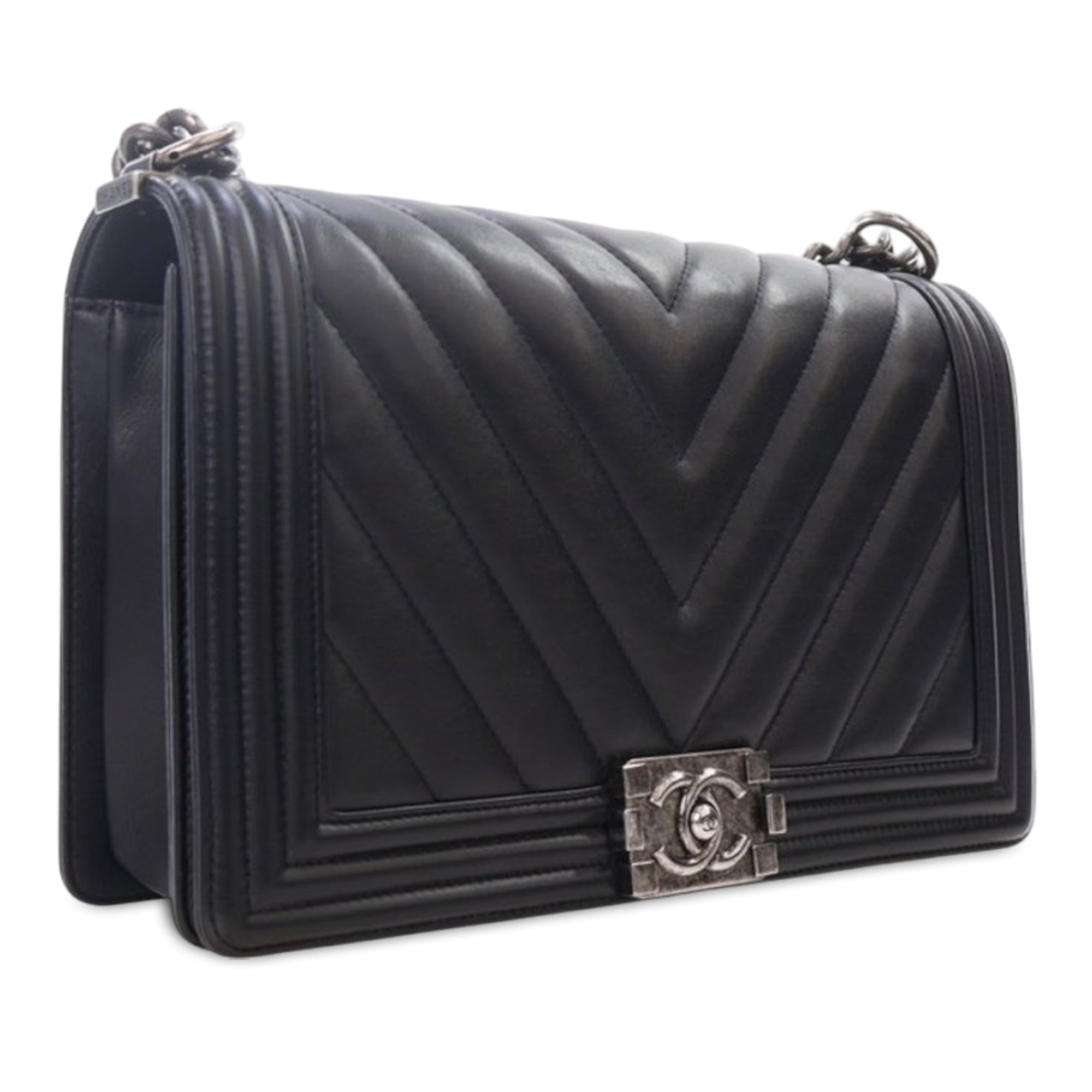 Chanel Medium Chevron Lambskin Boy Flap - image 2