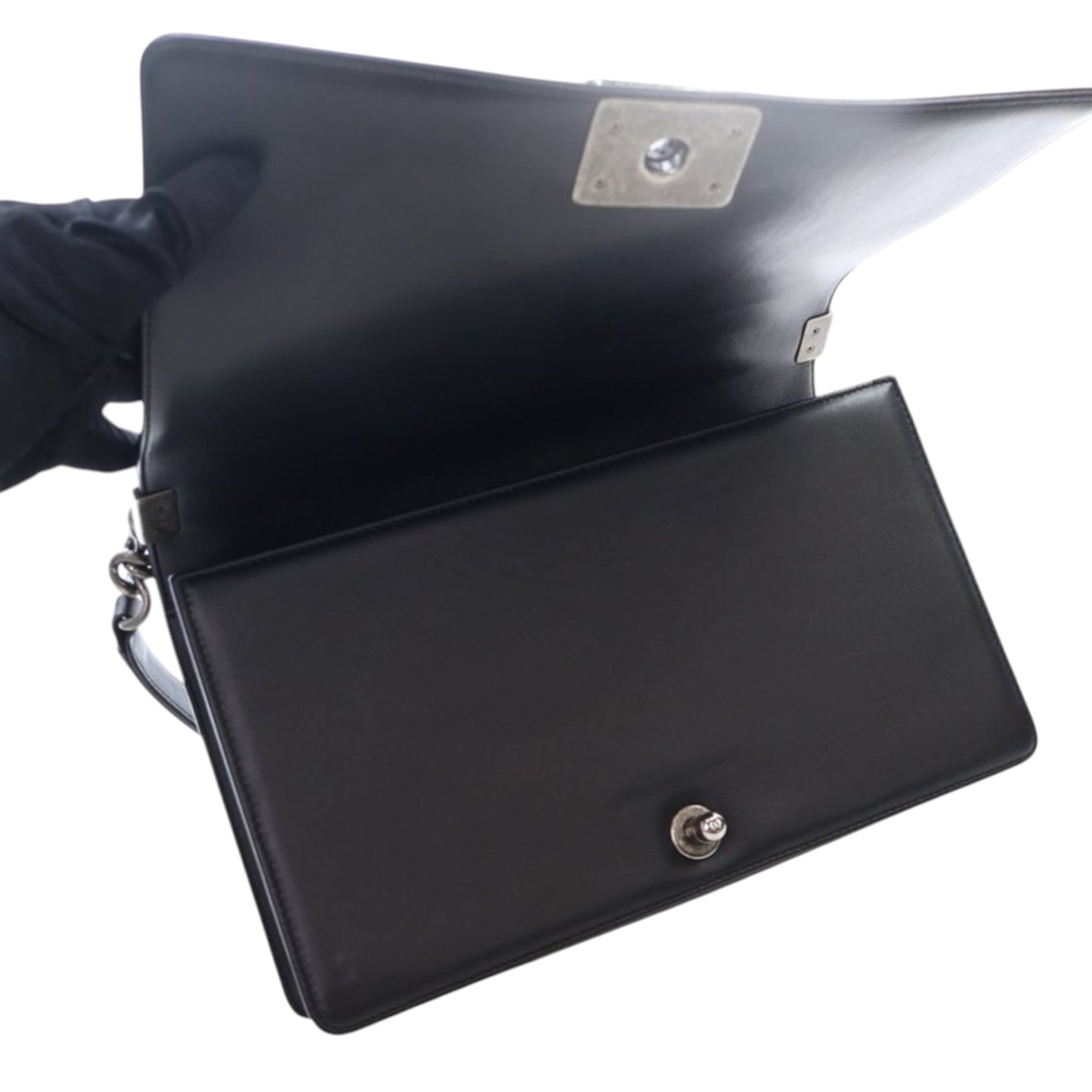 Chanel Medium Chevron Lambskin Boy Flap - image 7