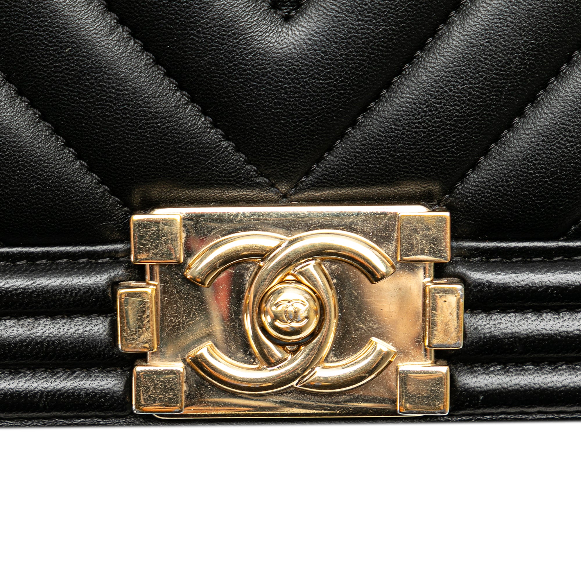 Chanel Medium Chevron Lambskin Boy Flap - image 10