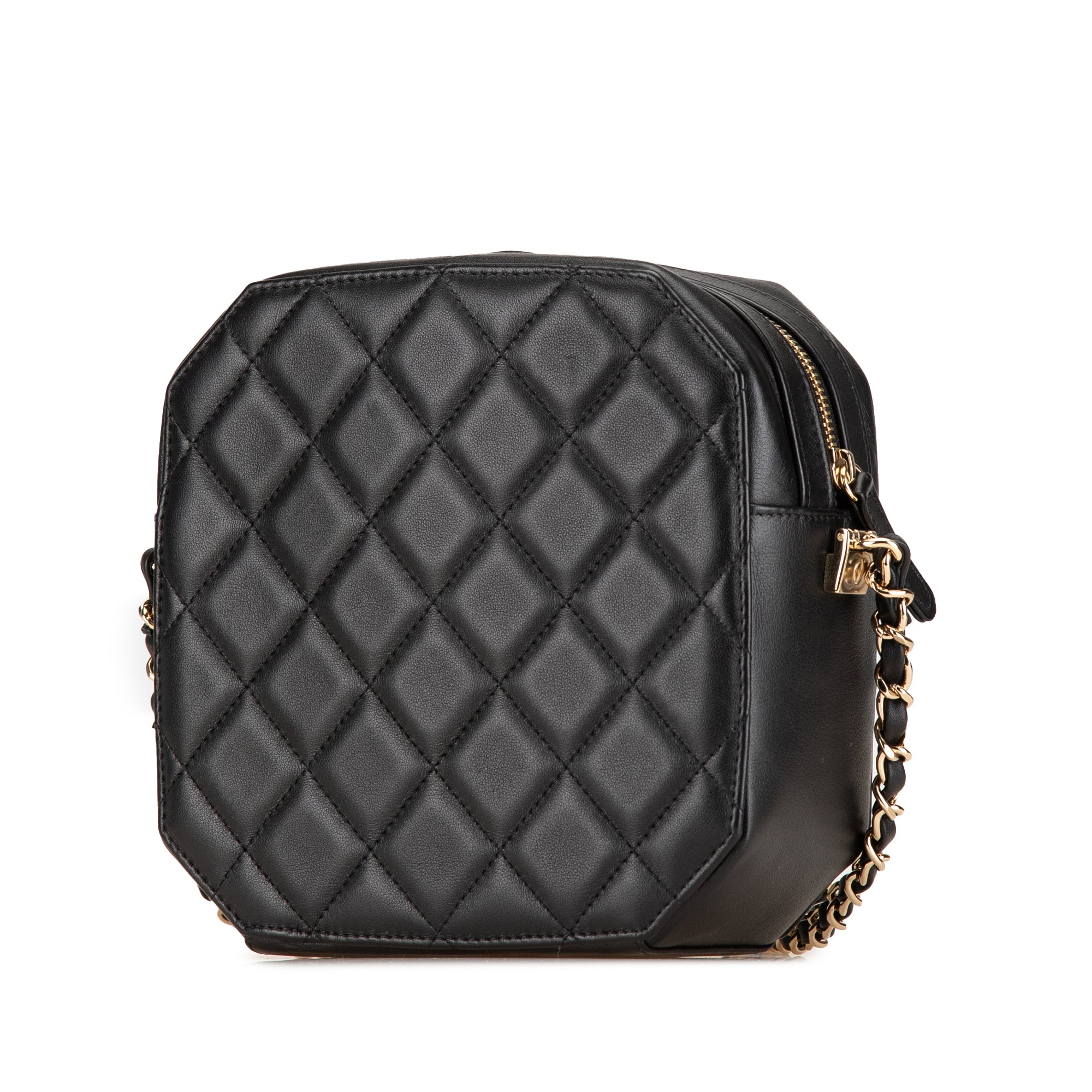 Chanel CC Quilted Lambskin Octagon Camera Case - image 2