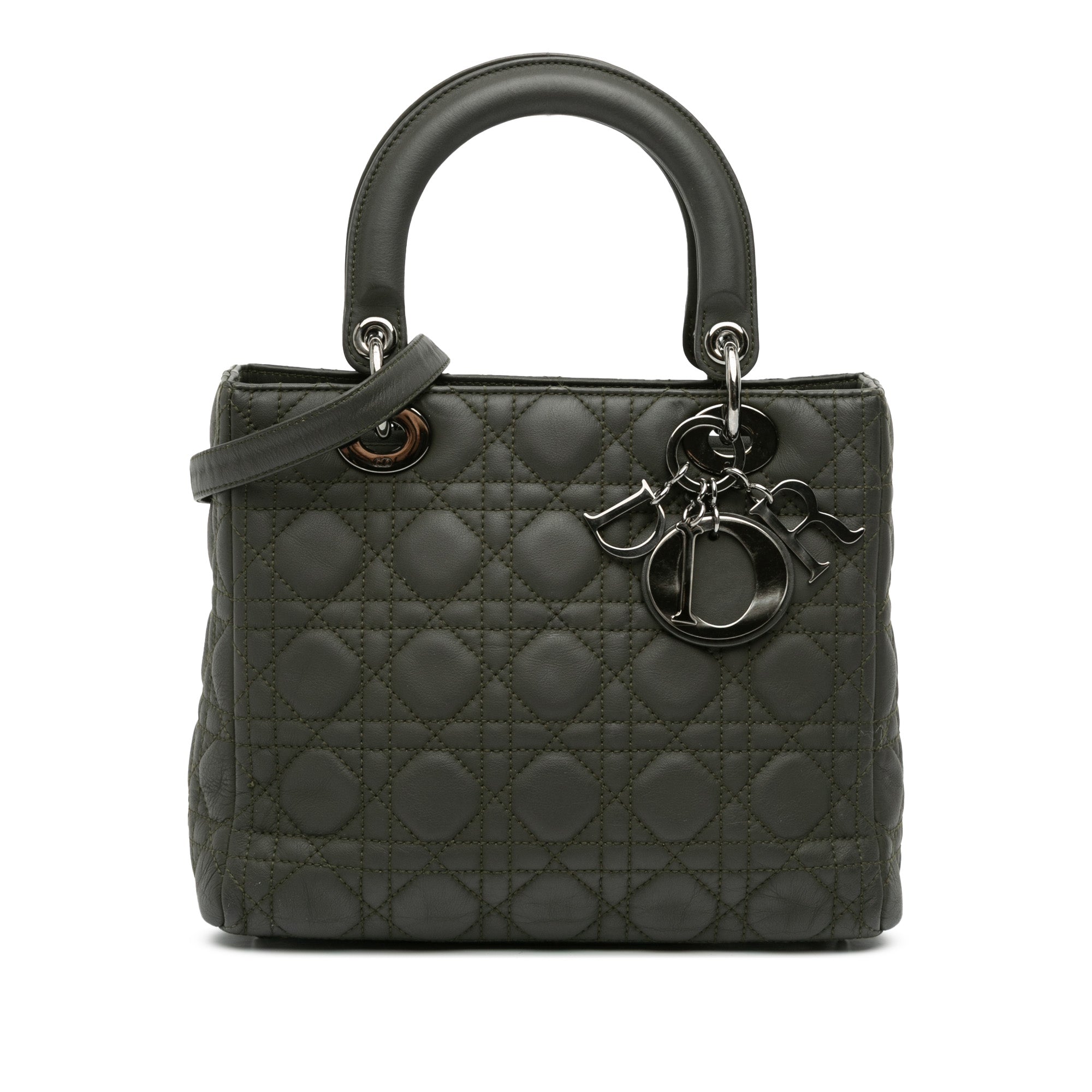 Dior Medium Lambskin Cannage Lady Dior - image 1