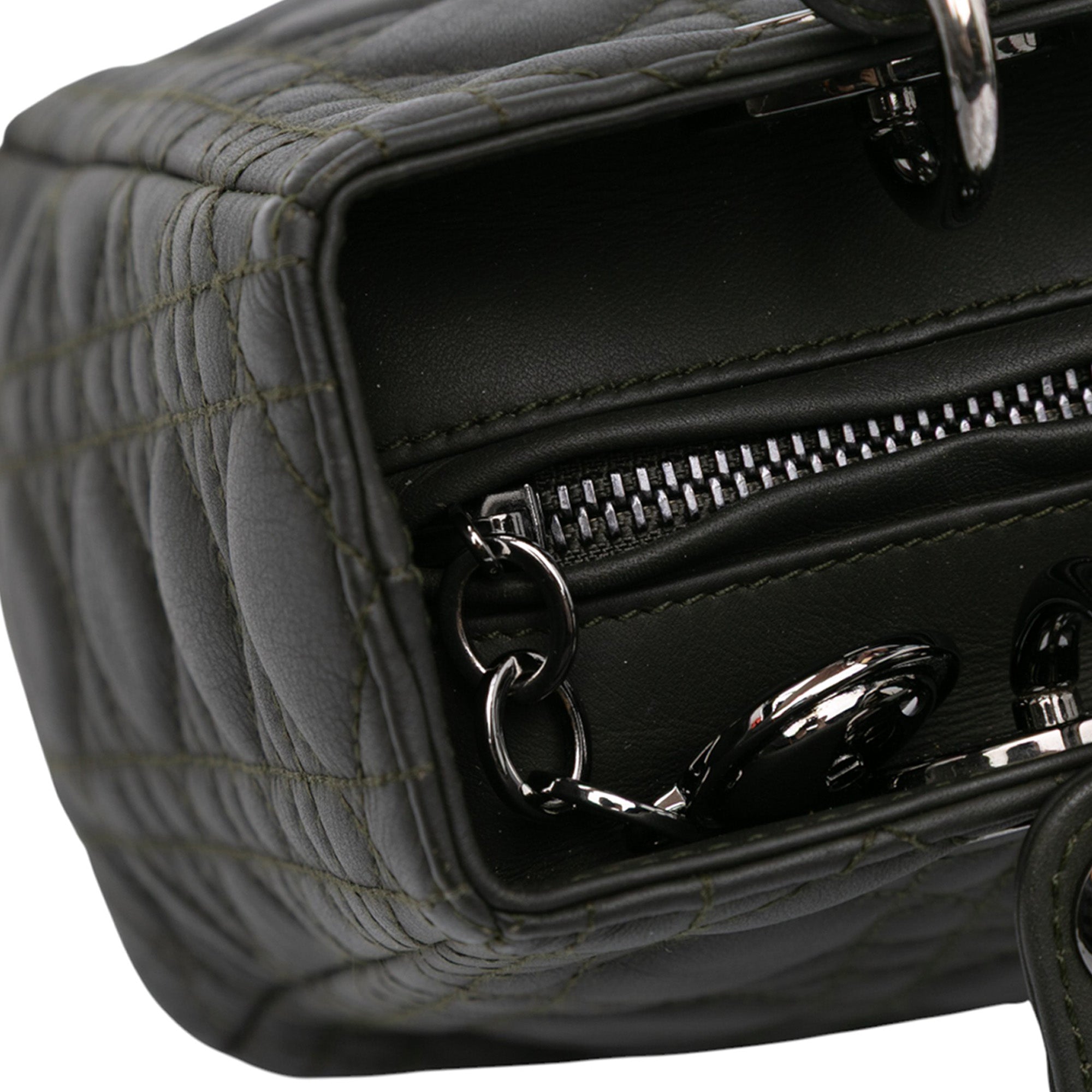 Dior Medium Lambskin Cannage Lady Dior - image 10