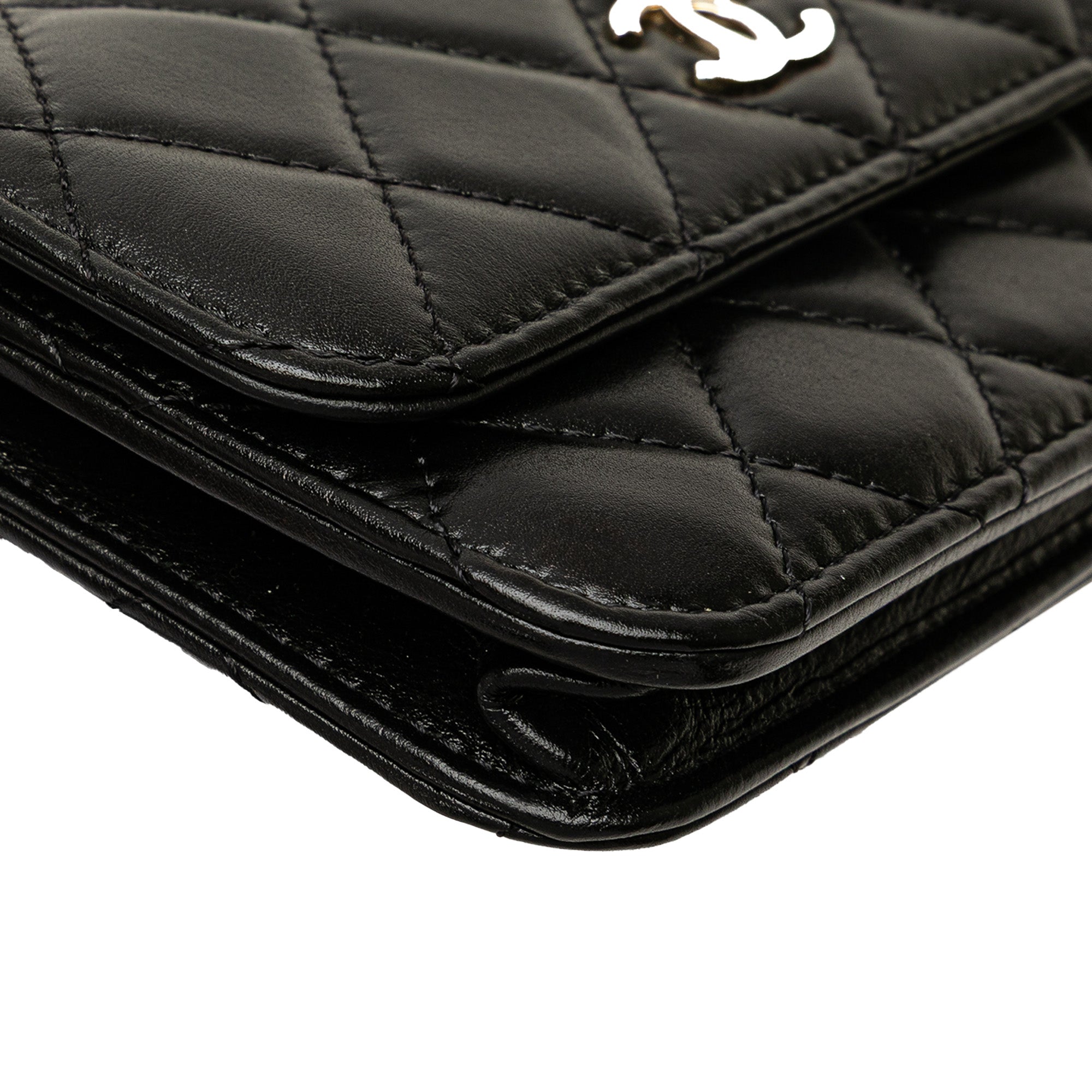 Chanel Quilted Calfskin Maxi Pearls Clutch With Chain - image 11
