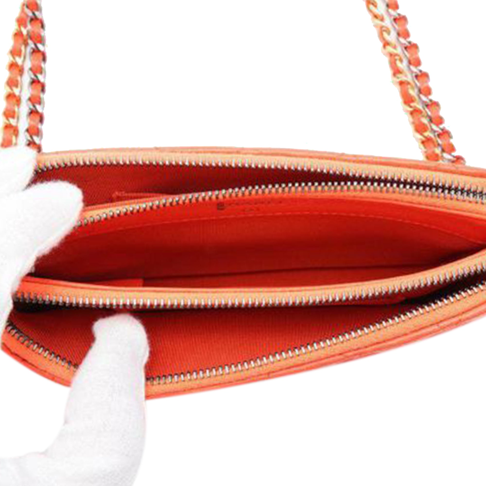 Chanel Quilted Calfskin Gabrielle Double Zip Clutch With Chain - image 4