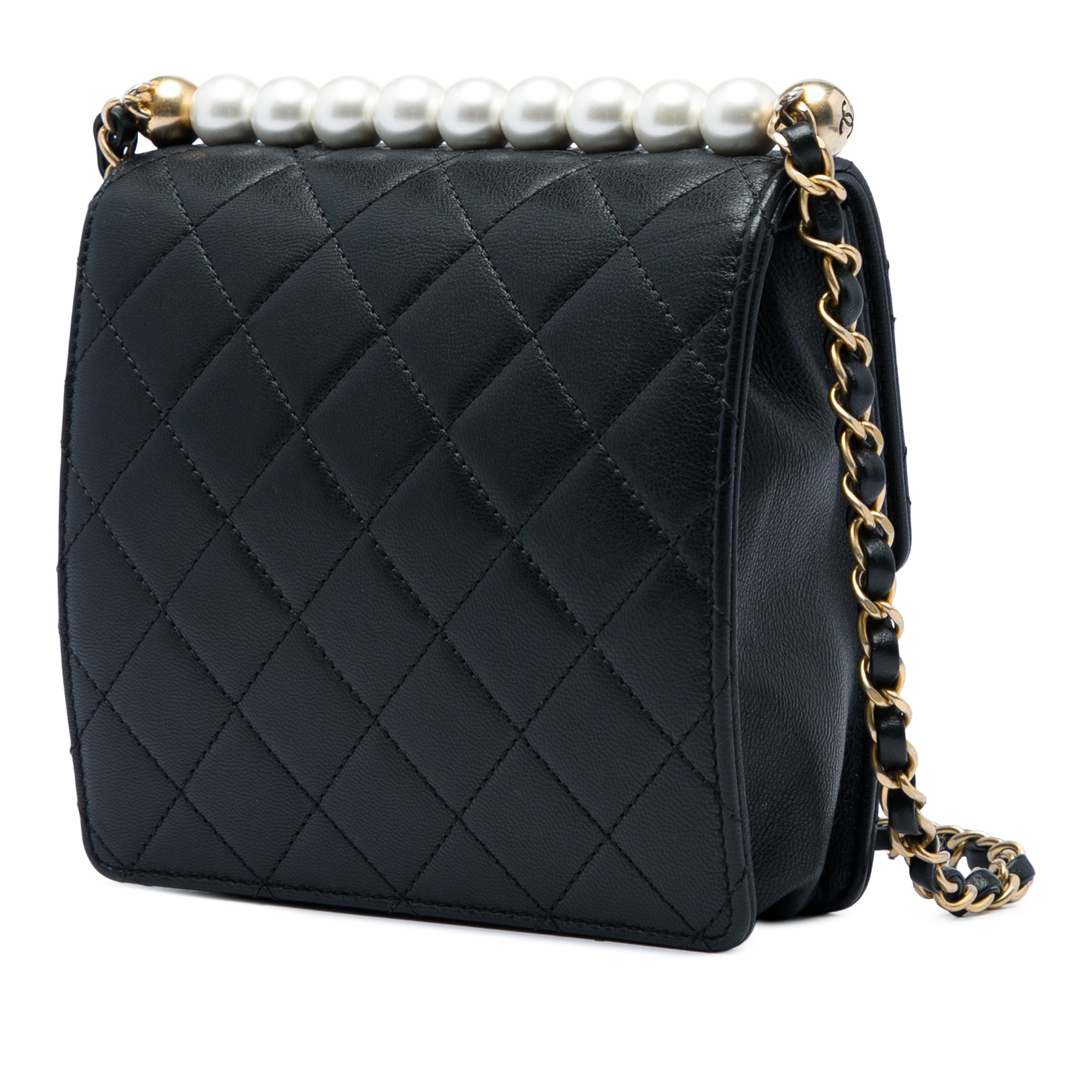 Chanel Small Quilted Goatskin Chic Pearls Flap - image 2