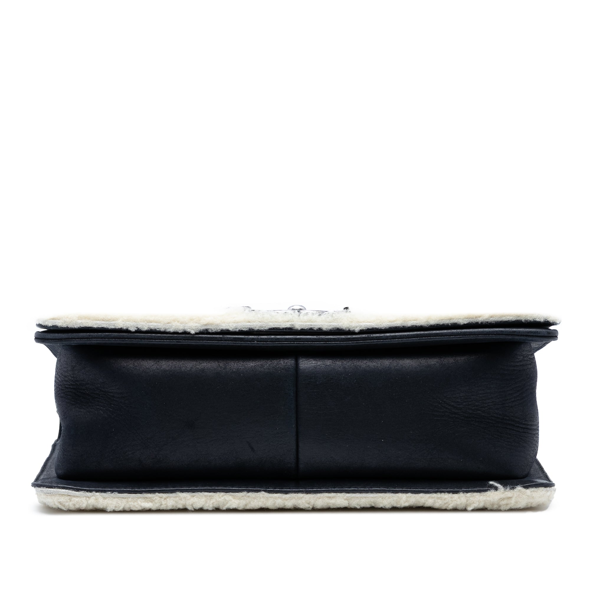Chanel Medium Bicolor Shearling Boy Flap - image 3