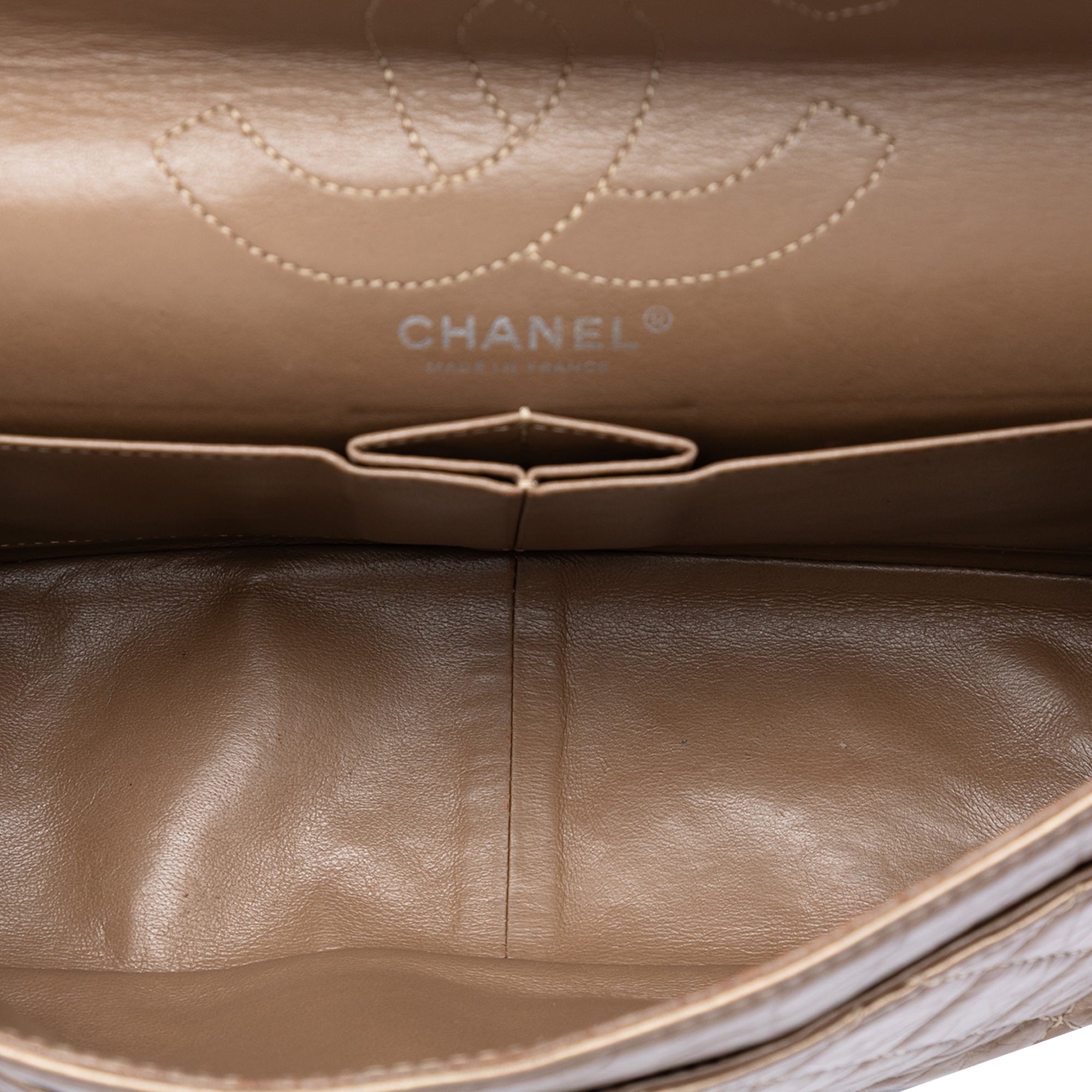 Chanel Quilted Metallic Aged Calfskin Reissue 2.55 Double Flap 226 - image 4