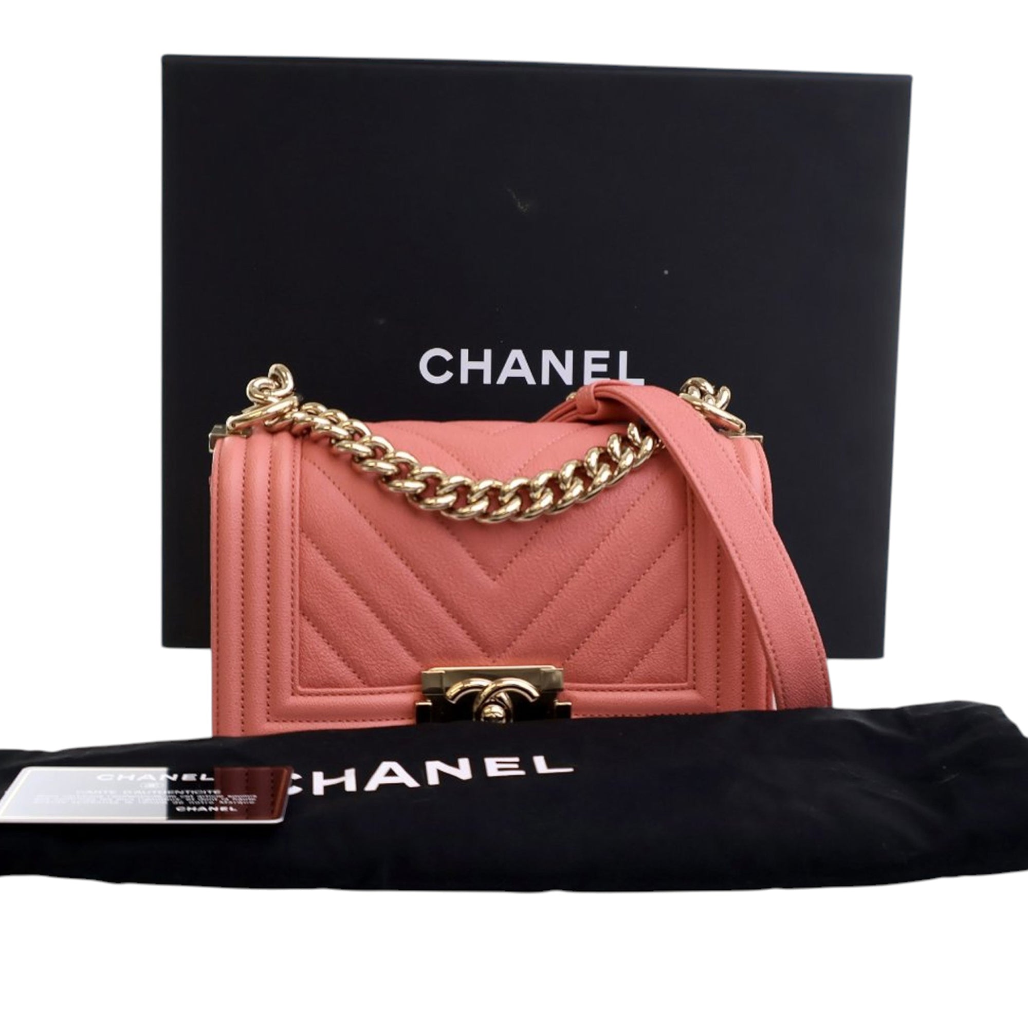 Chanel Small Chevron Caviar Boy Flap - image 12