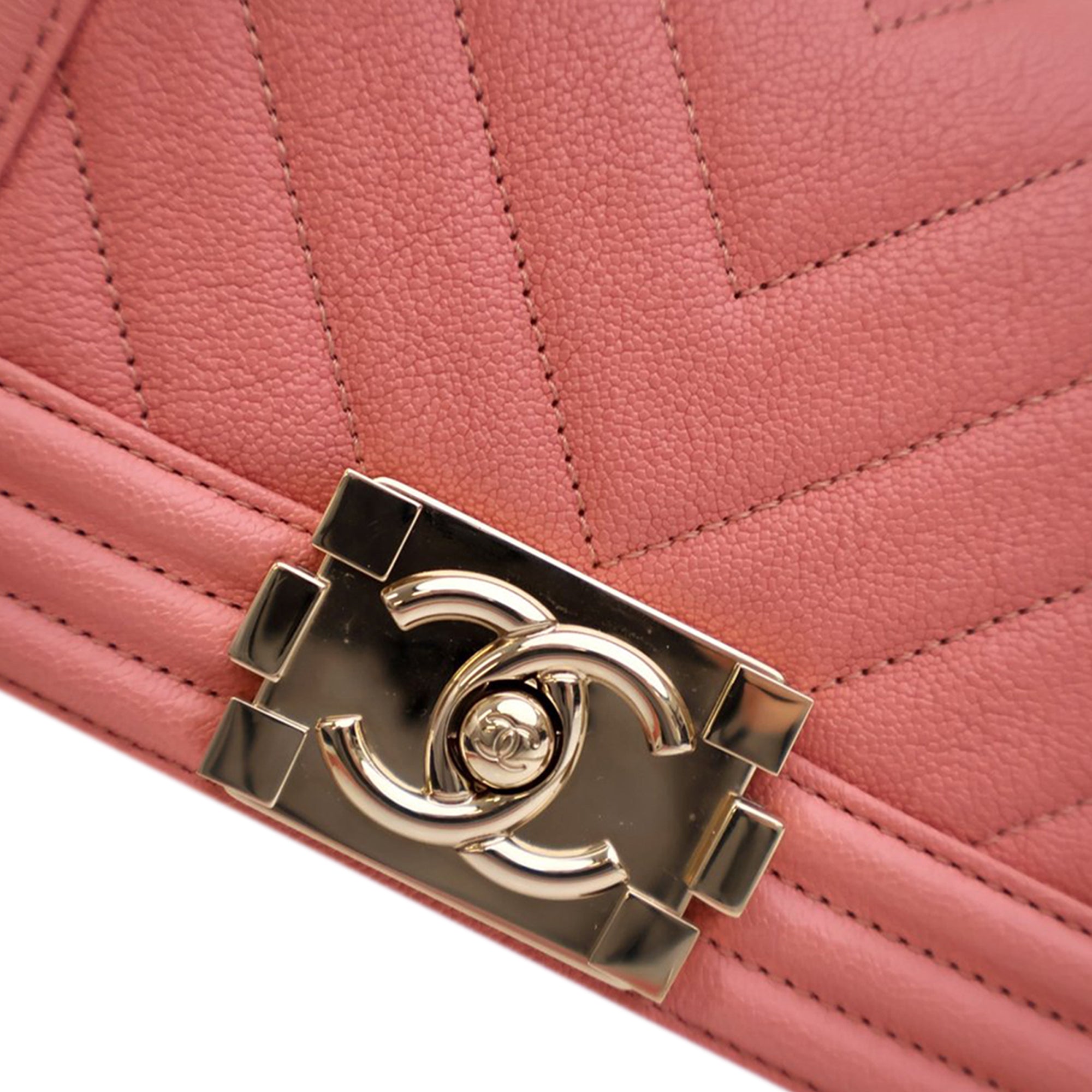 Chanel Small Chevron Caviar Boy Flap - image 8