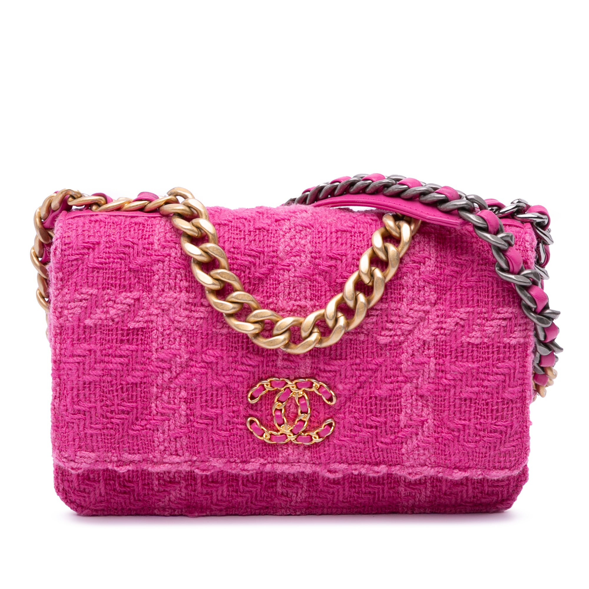 Chanel Tweed 19 Wallet On Chain - image 1