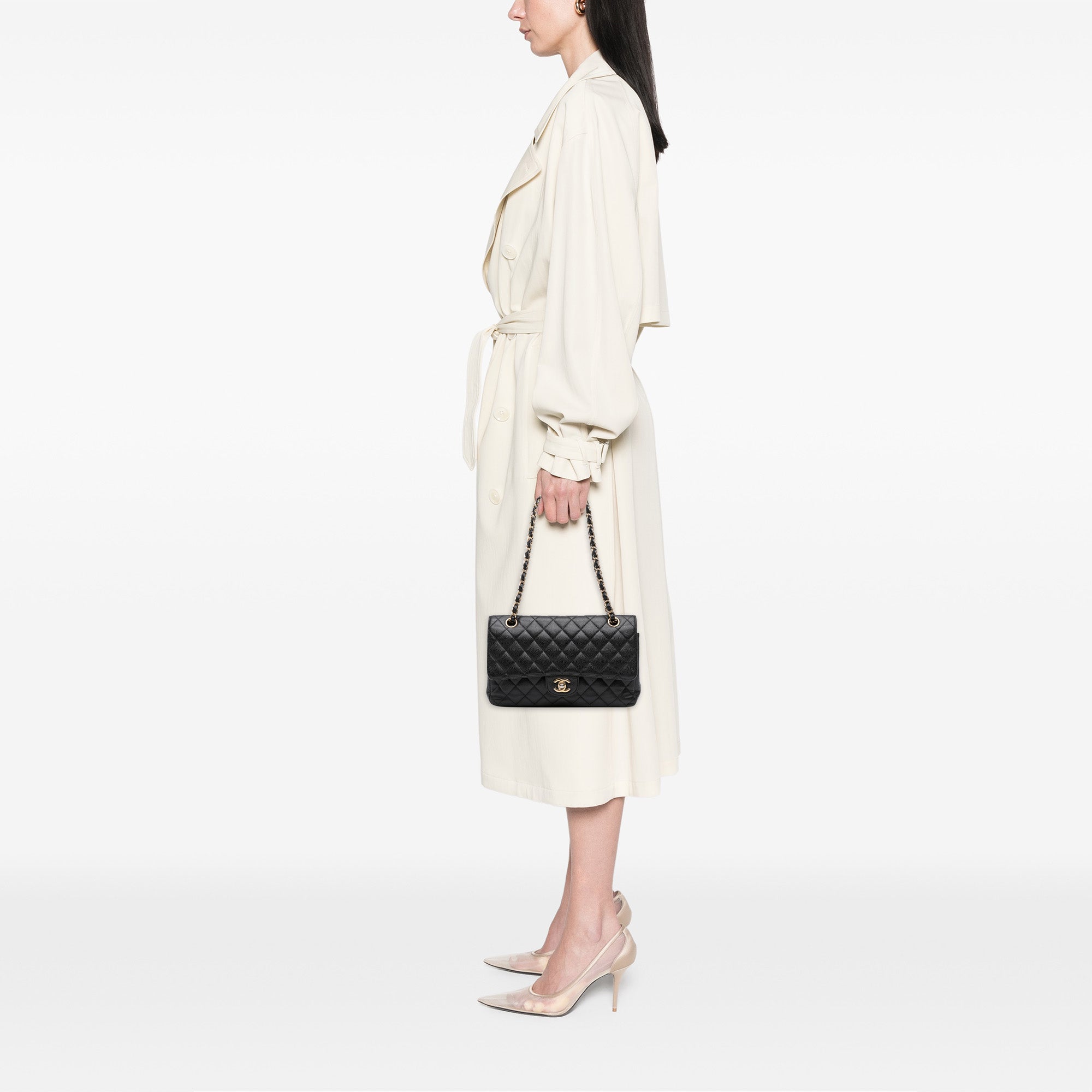 Chanel Medium Classic Caviar Double Flap - image 11