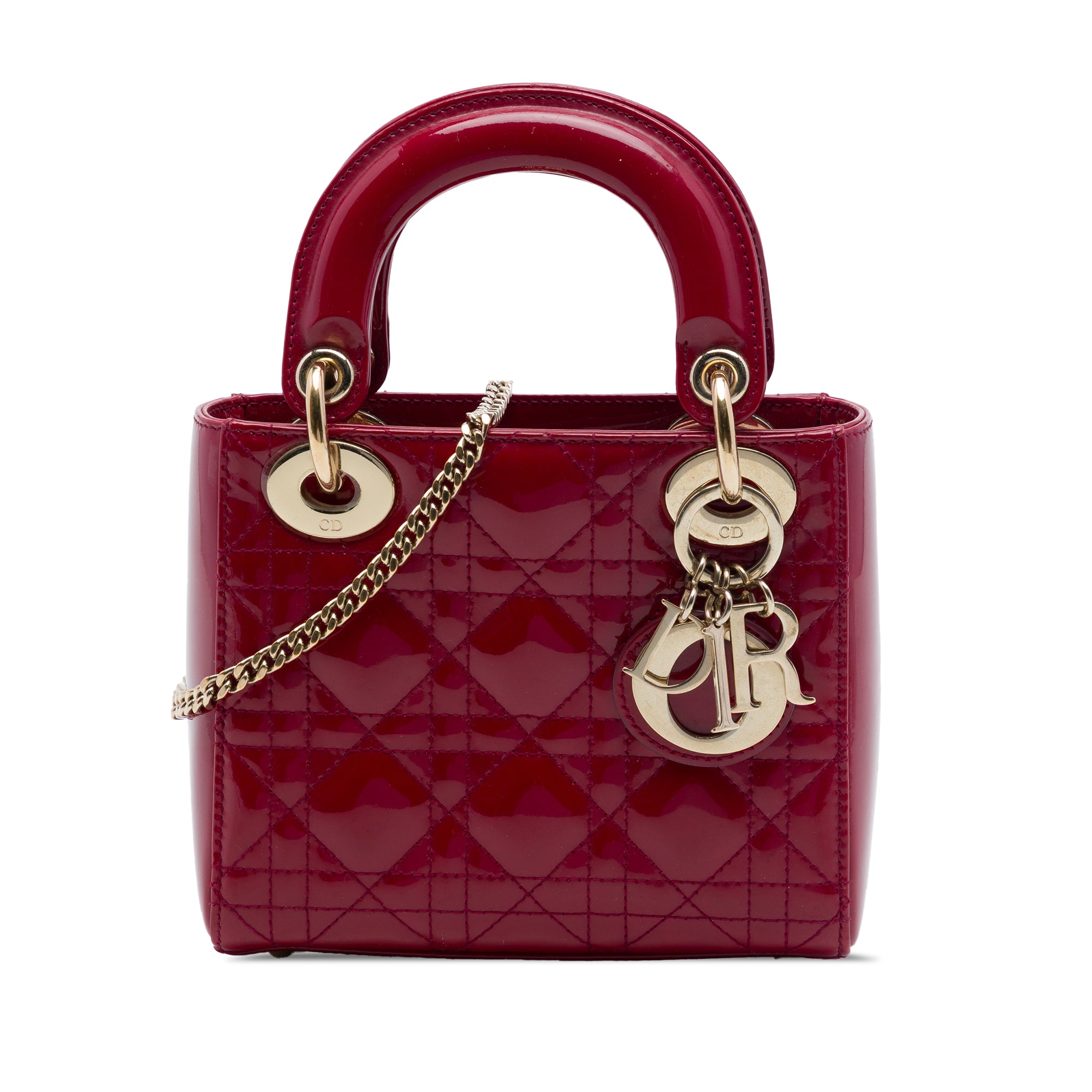 Dior Mini Patent Cannage Lady Dior - image 1