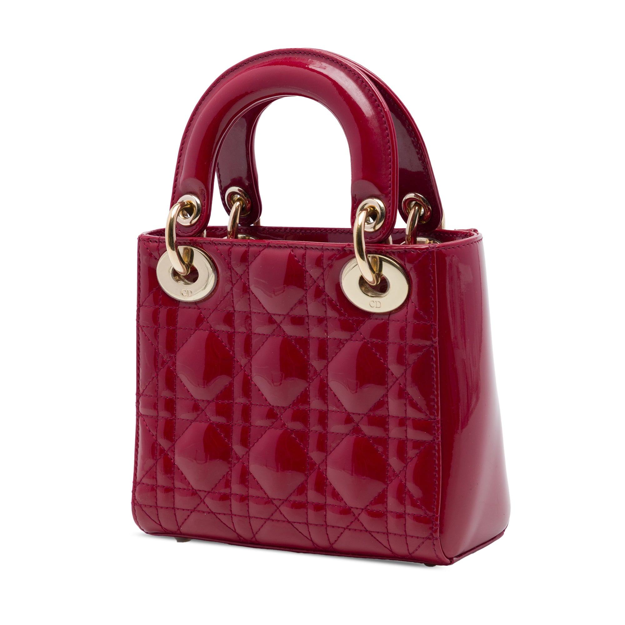 Dior Mini Patent Cannage Lady Dior - image 2