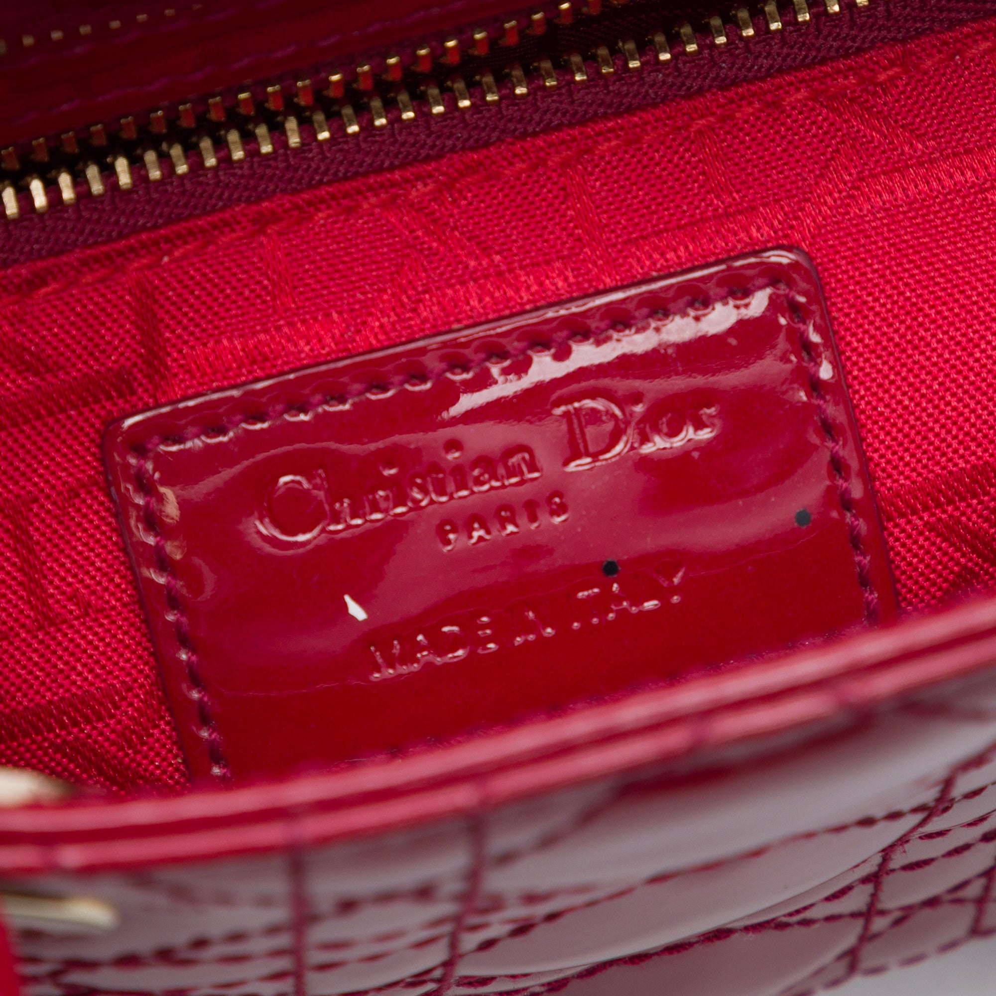 Dior Mini Patent Cannage Lady Dior - image 5