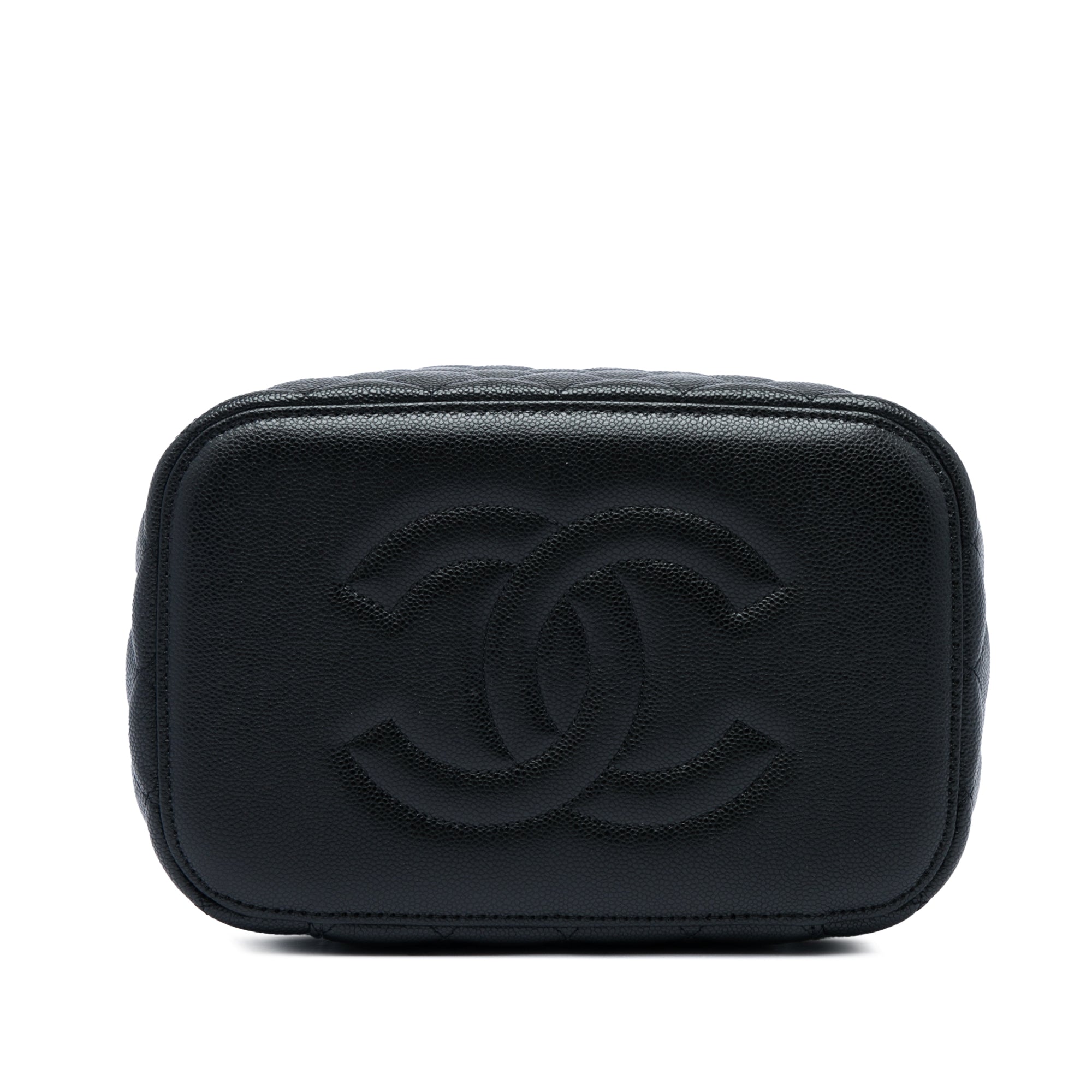 Chanel Medium CC Quilted Caviar Vanity Case - image 3