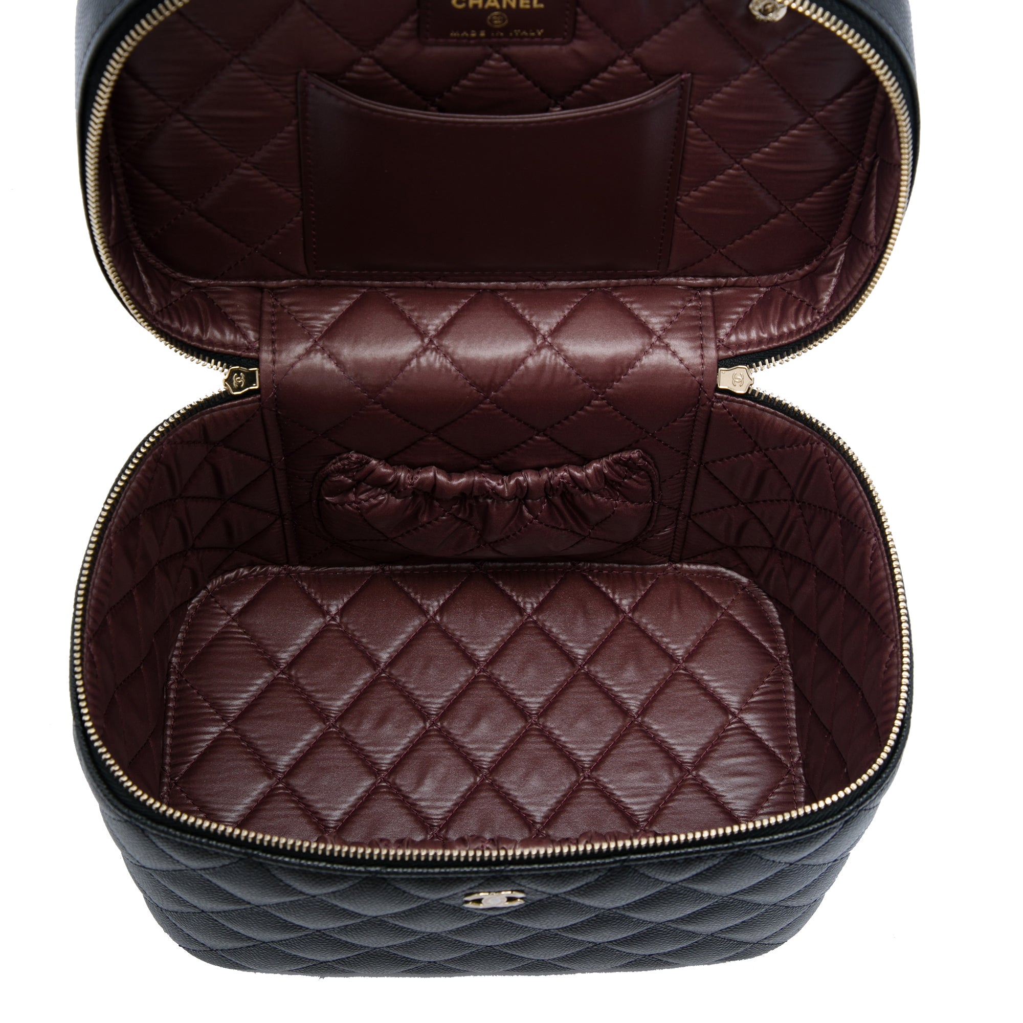 Chanel Medium CC Quilted Caviar Vanity Case - image 4